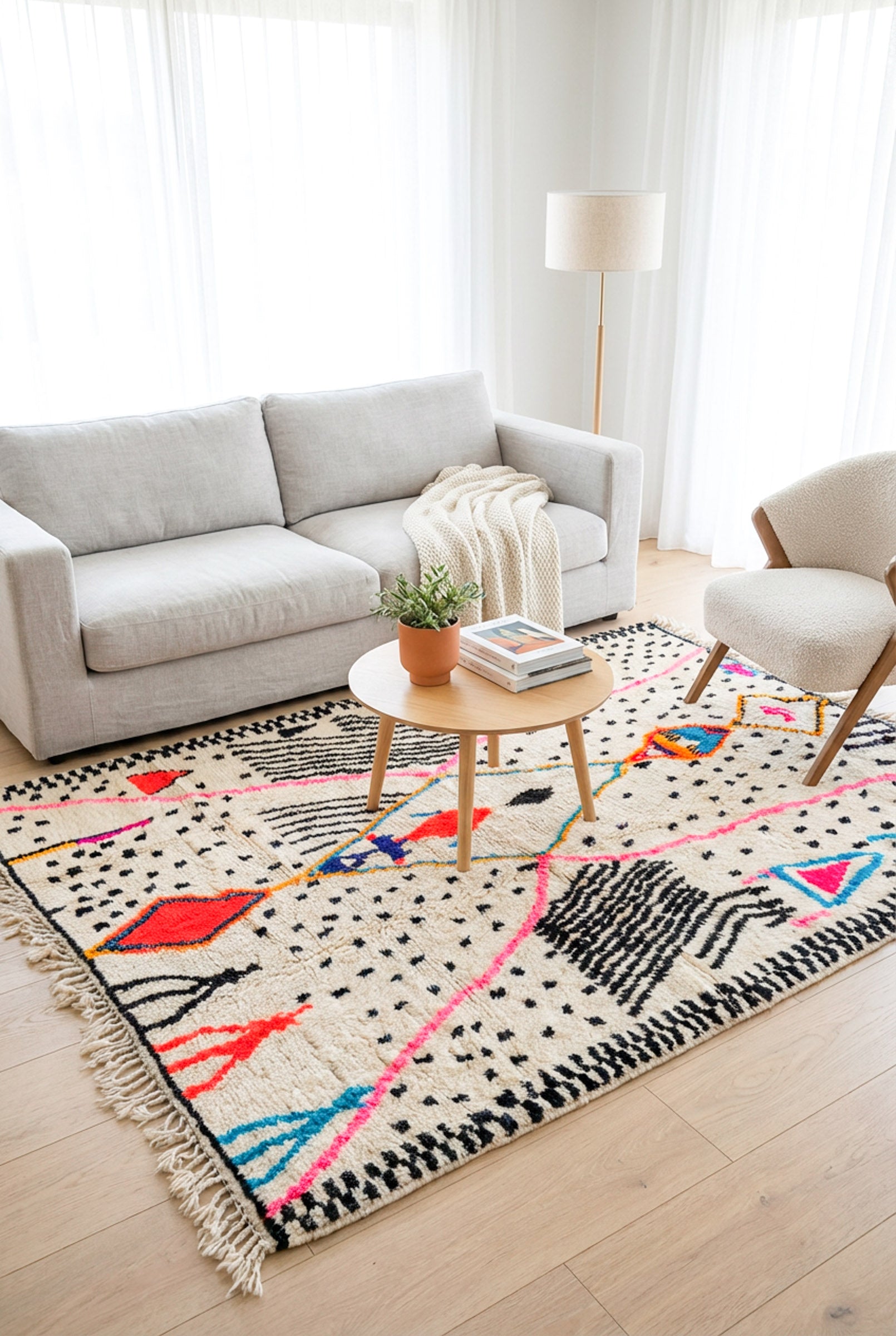 Bunter Berberteppich – Nr. 1273