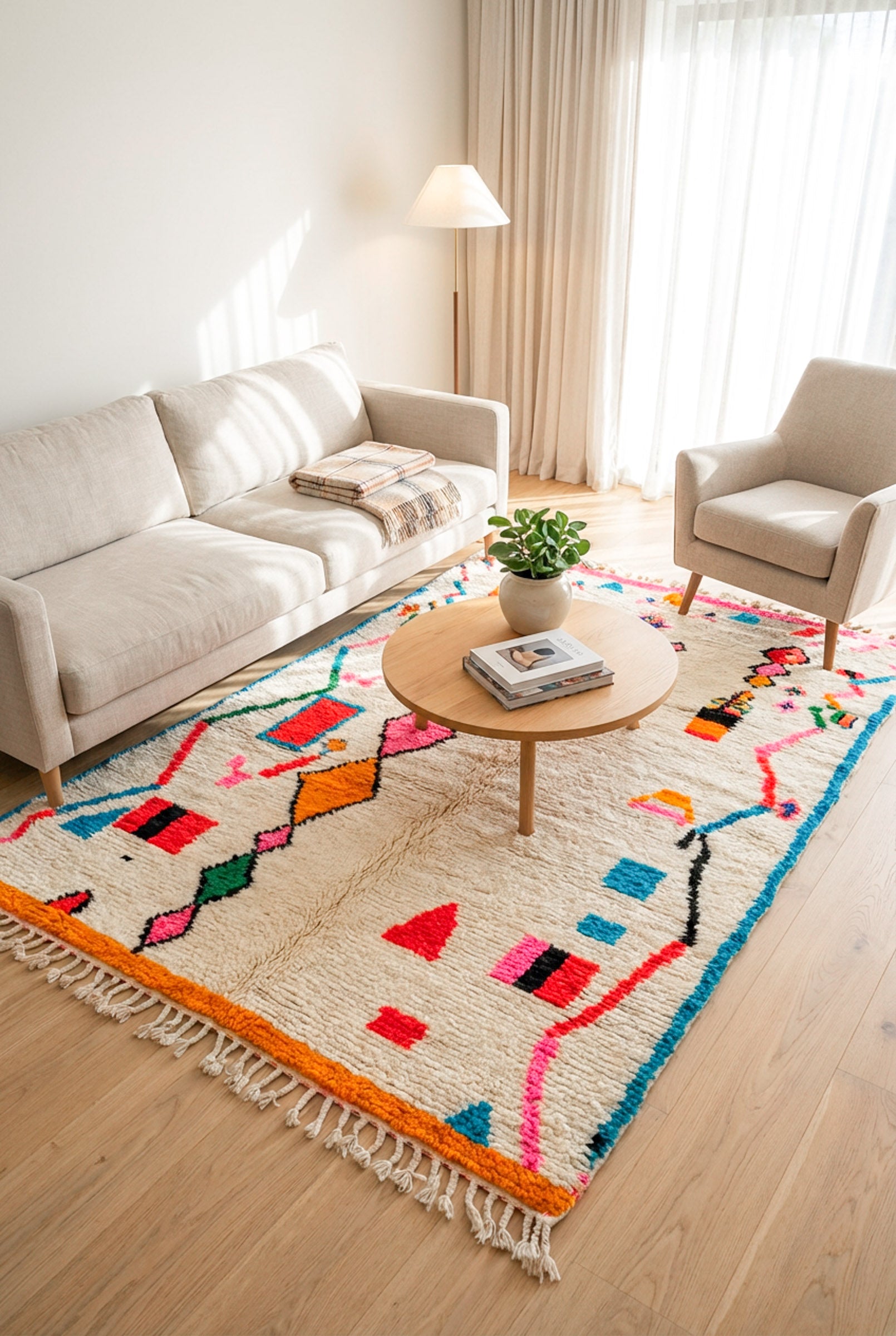 Bunter Berberteppich – Nr. 1283