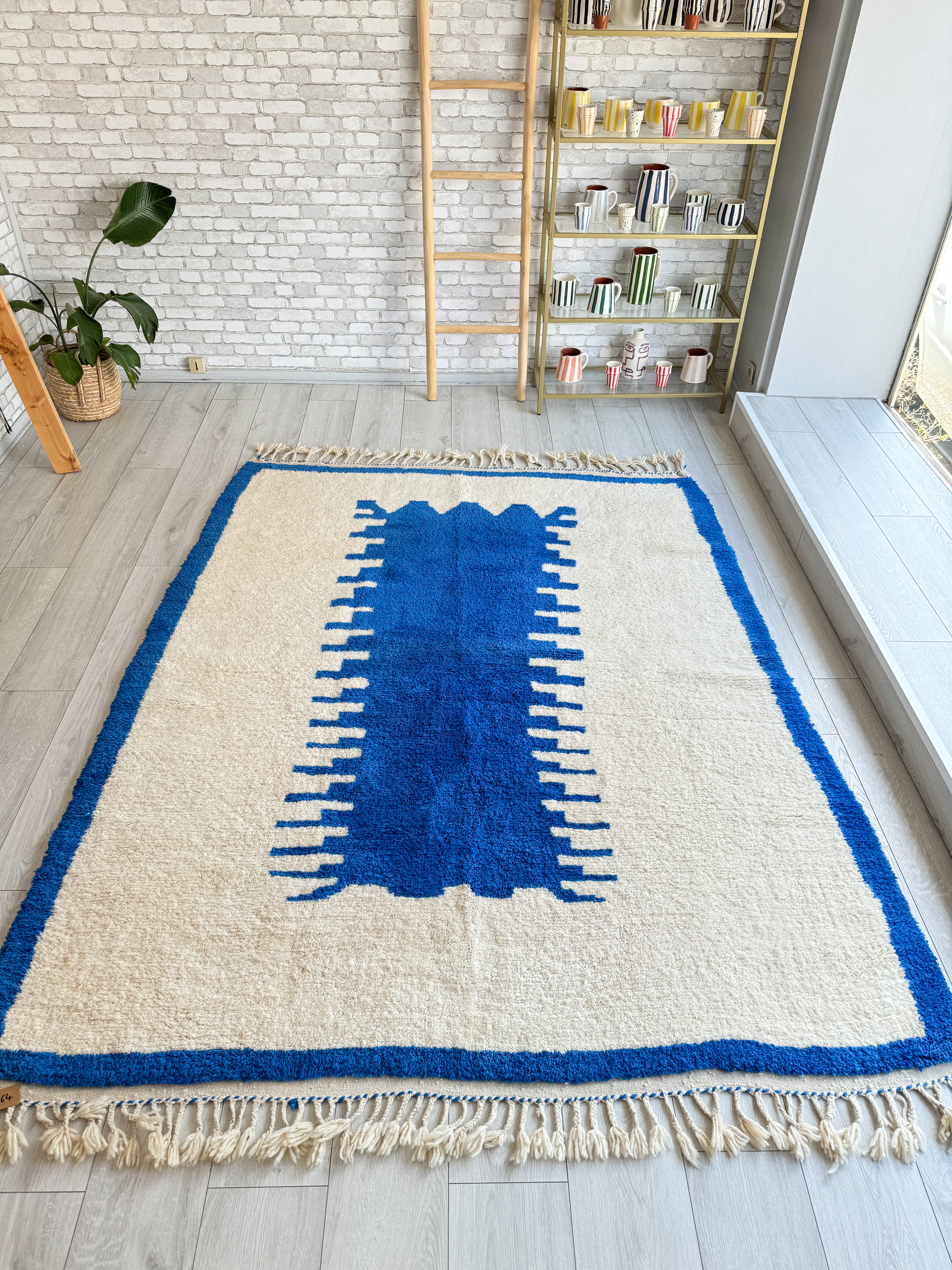 Colorful Beni Ouarain Rug 200 x 261 cm / 6.6 x 8.6 ft - n°1464