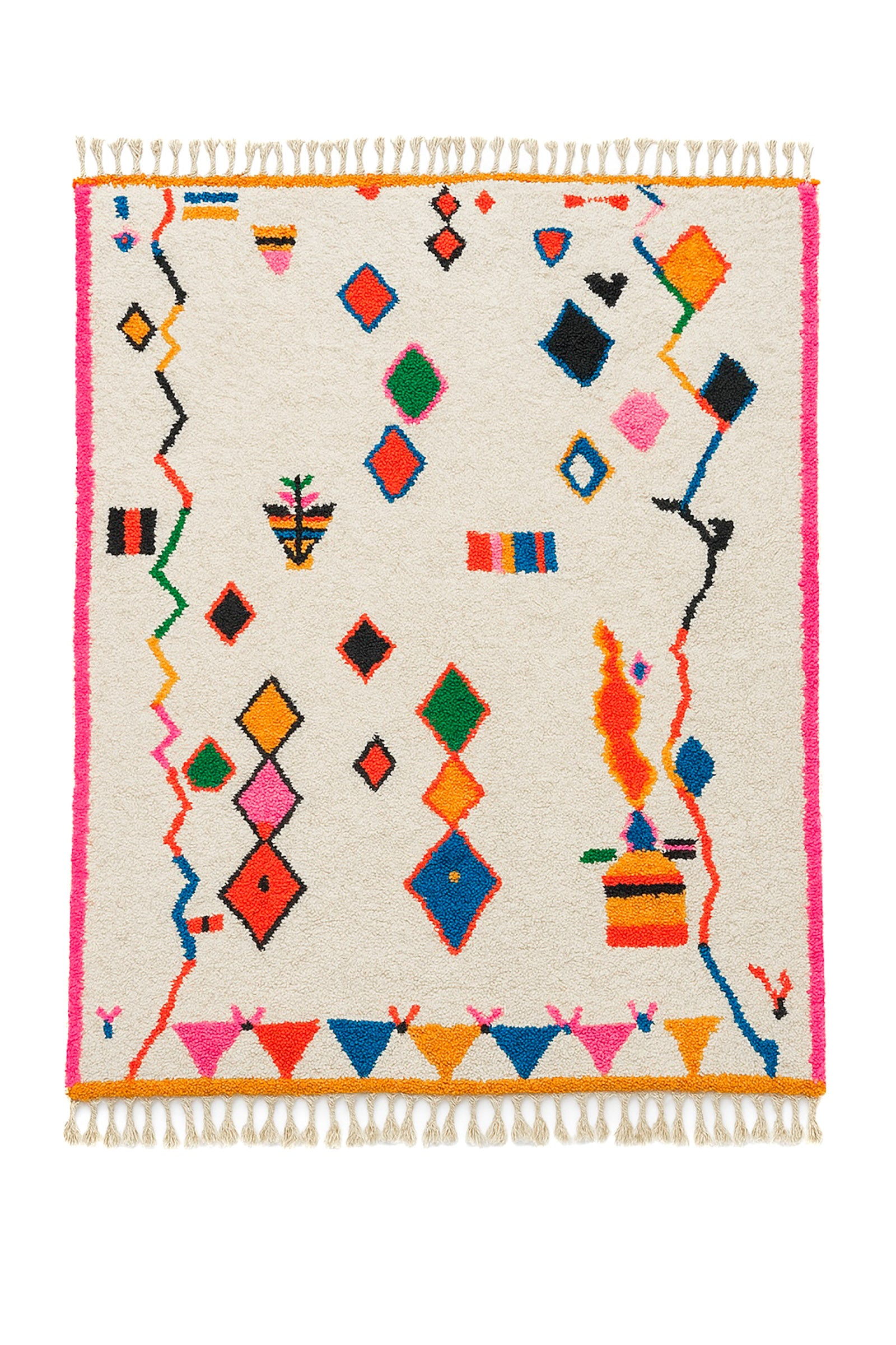 Tapis berbère coloré 218 x 313 cm - n°2199