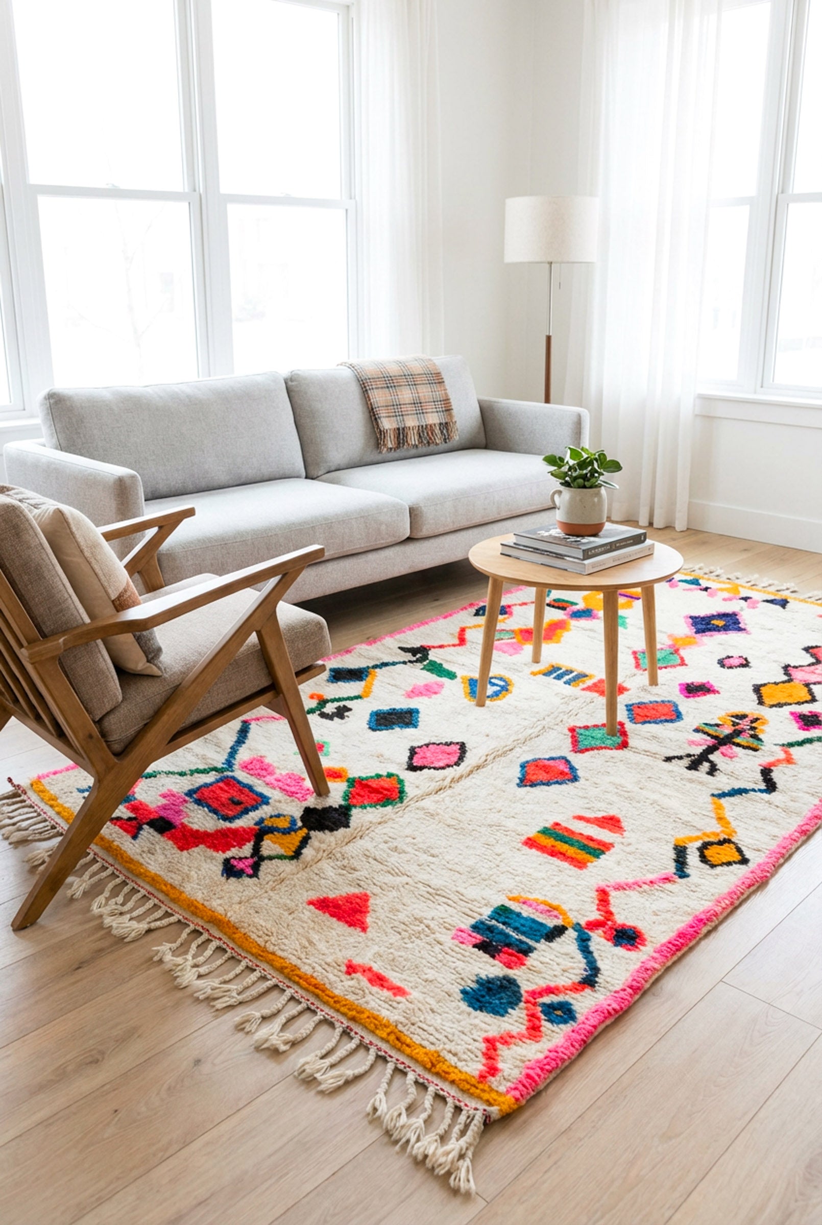 Bunter Berberteppich – Nr. 1391