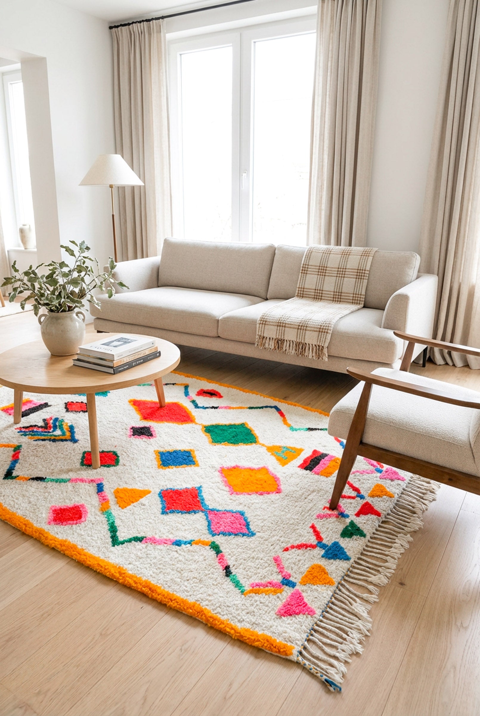 Bunter Berberteppich – Nr. 1416