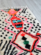 Colorful Berber hallway rug 80 x 215 cm - n°564