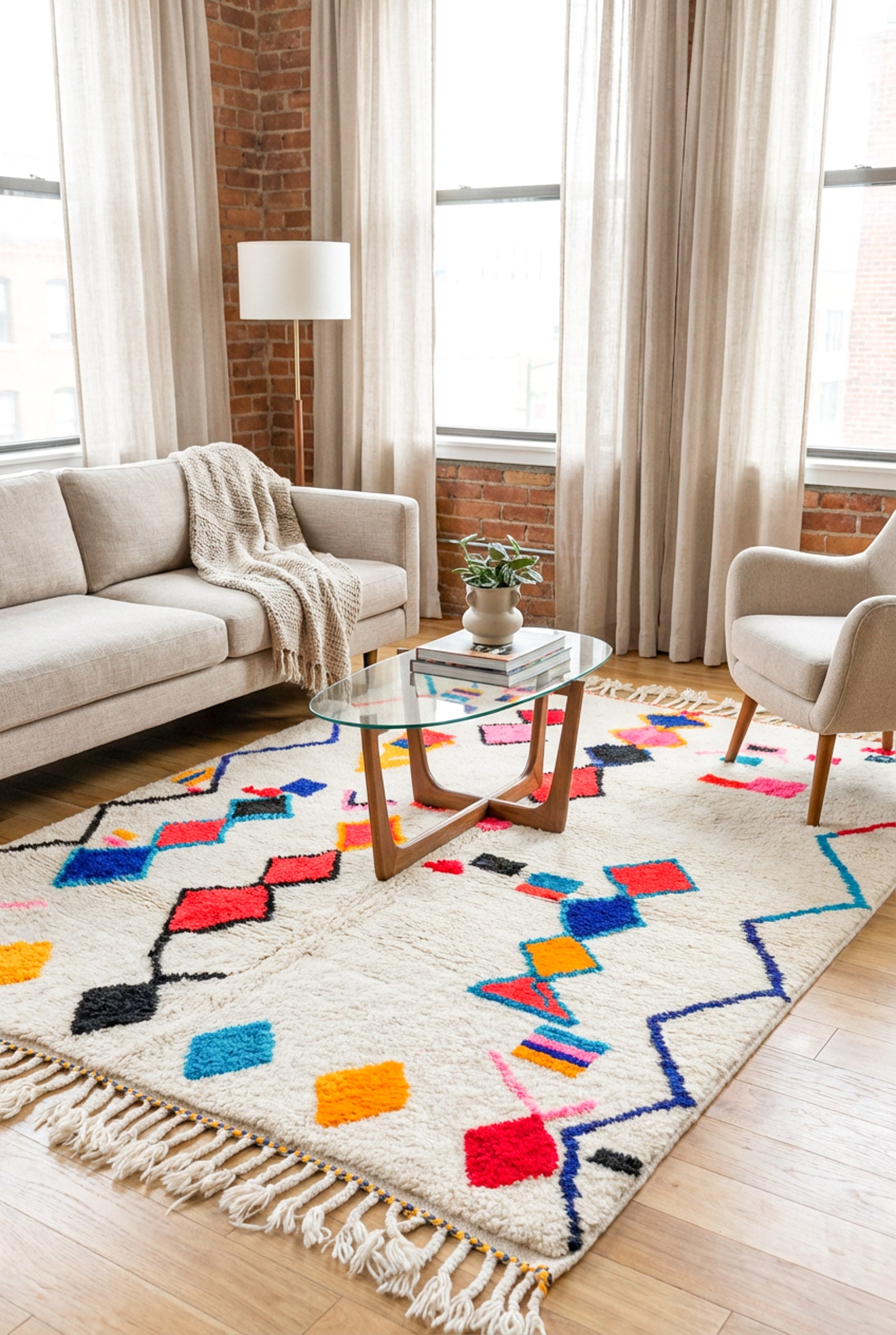 Bunter Berberteppich – Nr. 1461