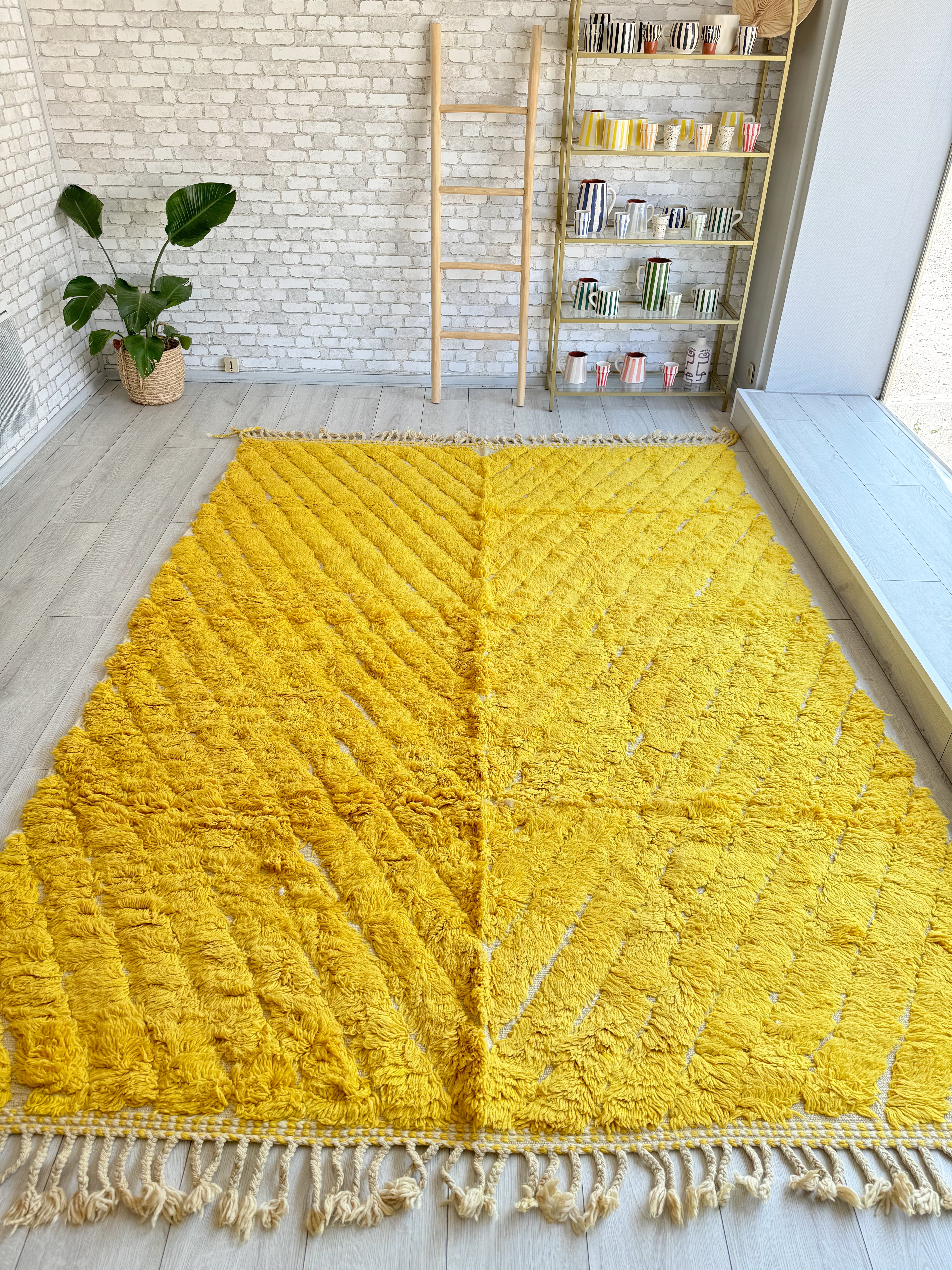 Colorful Beni Ourain Rug 206 x 300 cm / 6.8 x 9.8 ft - n°1175