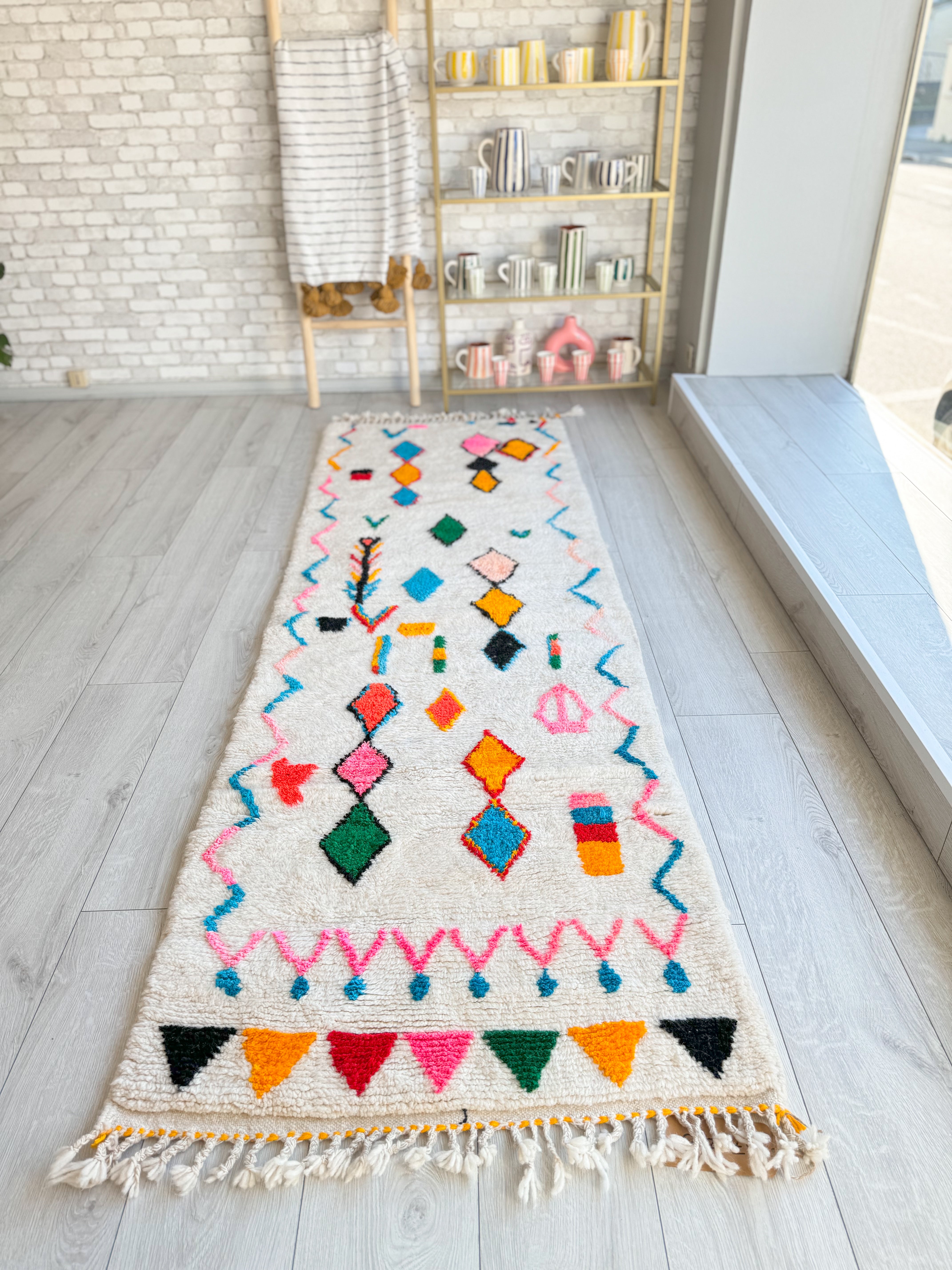 Bunter Berber-Flurteppich 87 x 280 cm – Nr. 839