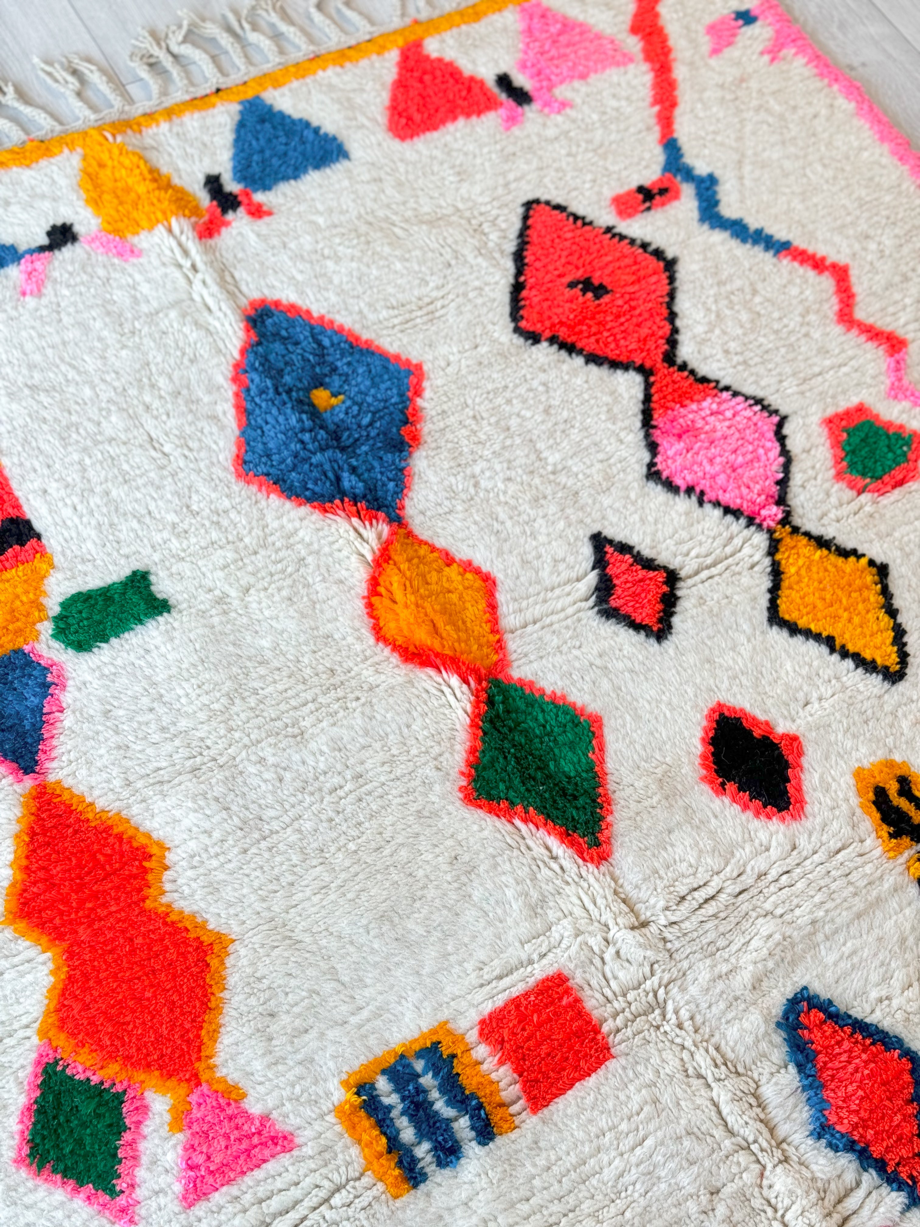 Colorful Berber Rug 156 x 228 cm / 5.1 x 7.5 ft - n°1475