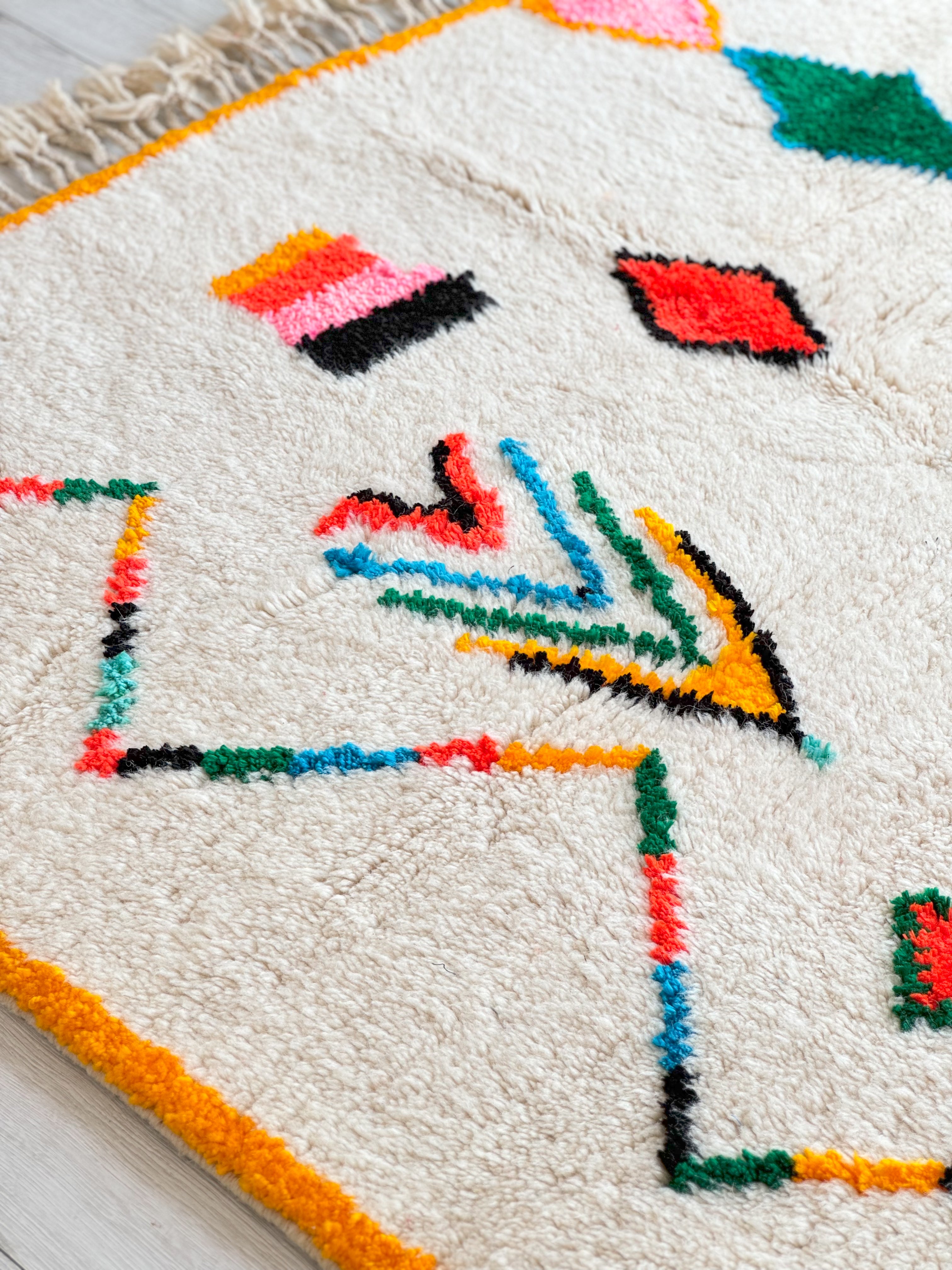 Colorful Berber carpet - n°1416