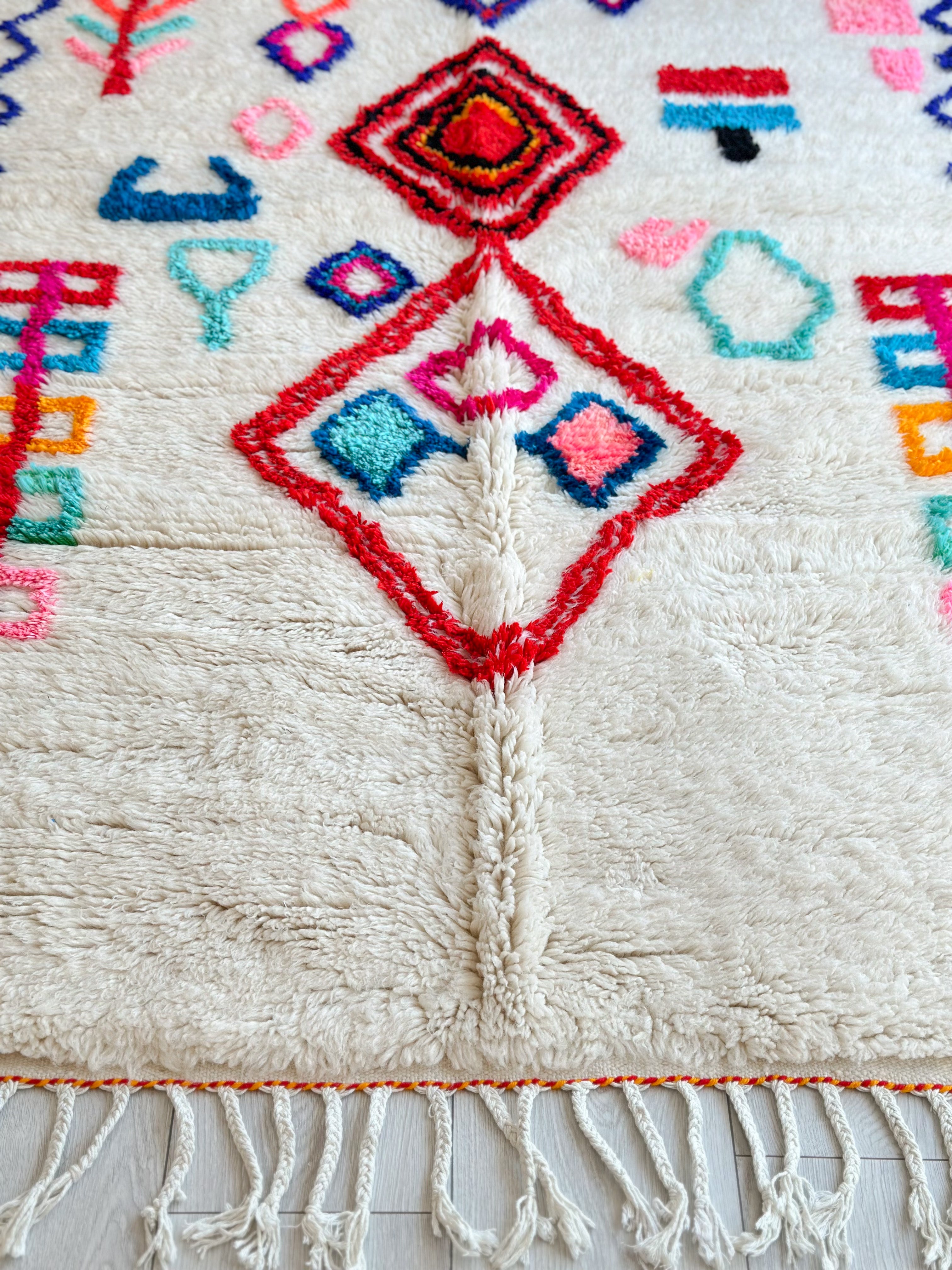 Colorful Berber rug 145 x 278 cm - n°591