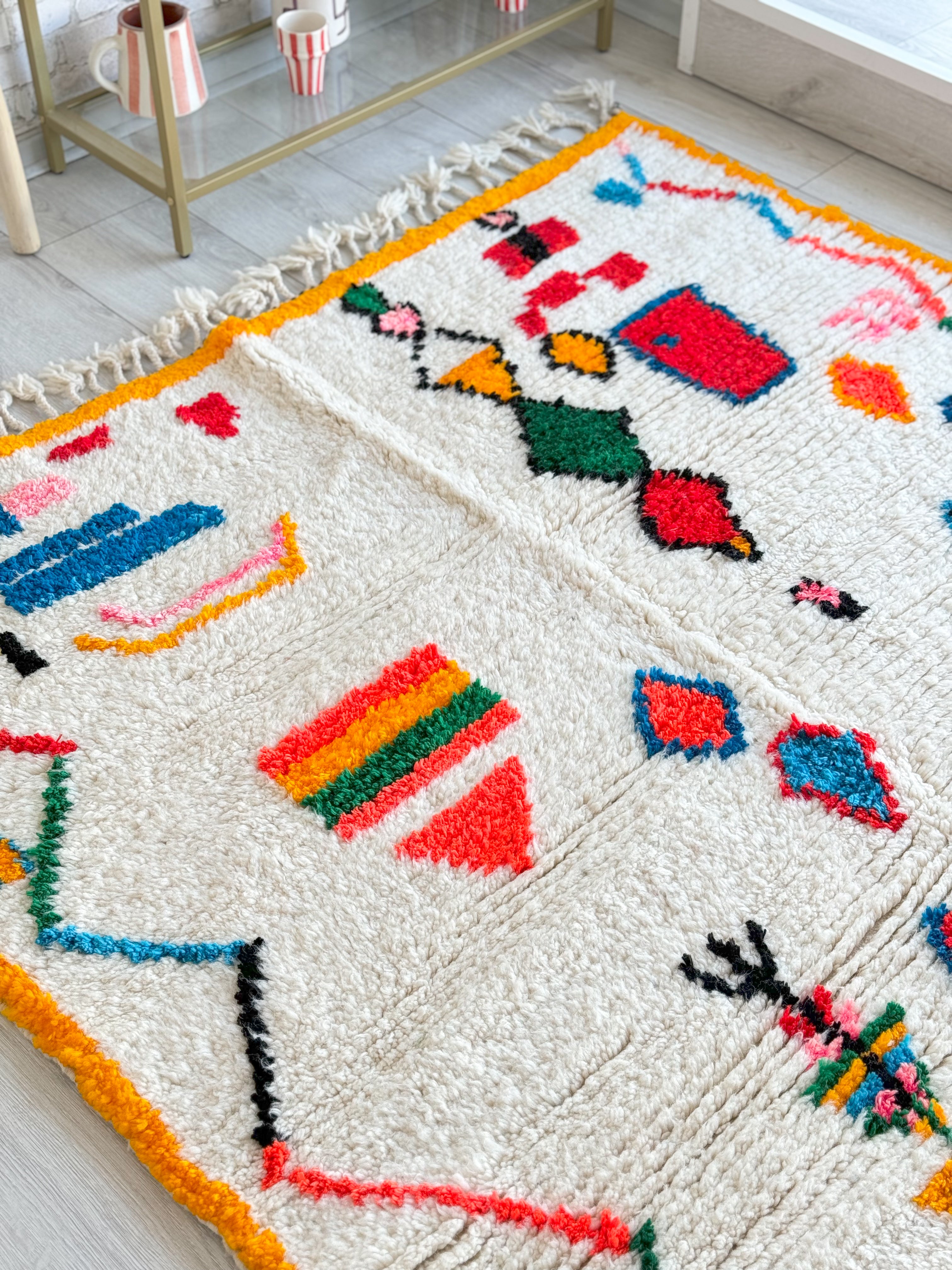 Colorful Berber rug 150 x 247 cm - n°939