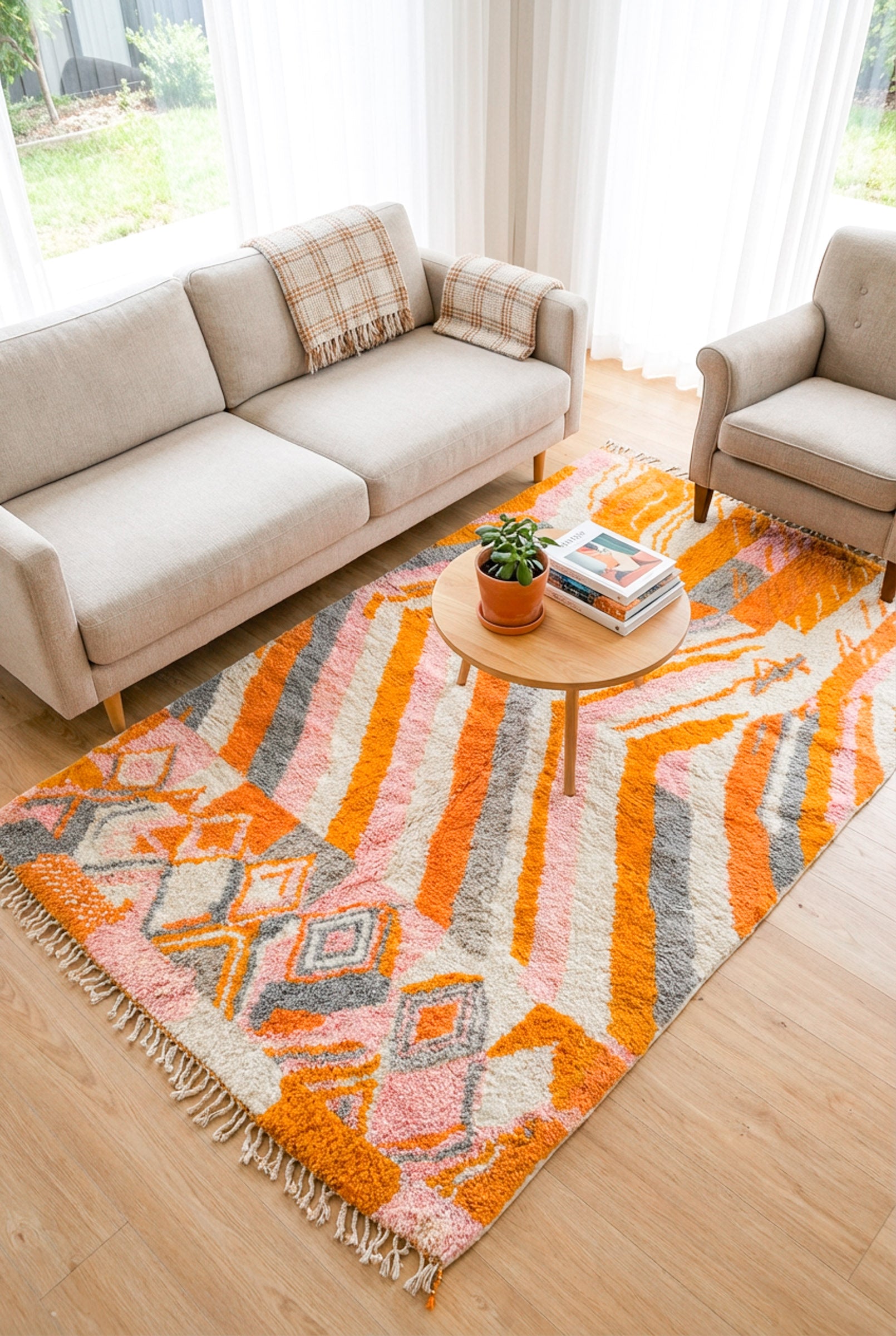 Tapis berbère coloré 155 x 286 cm - n°1909