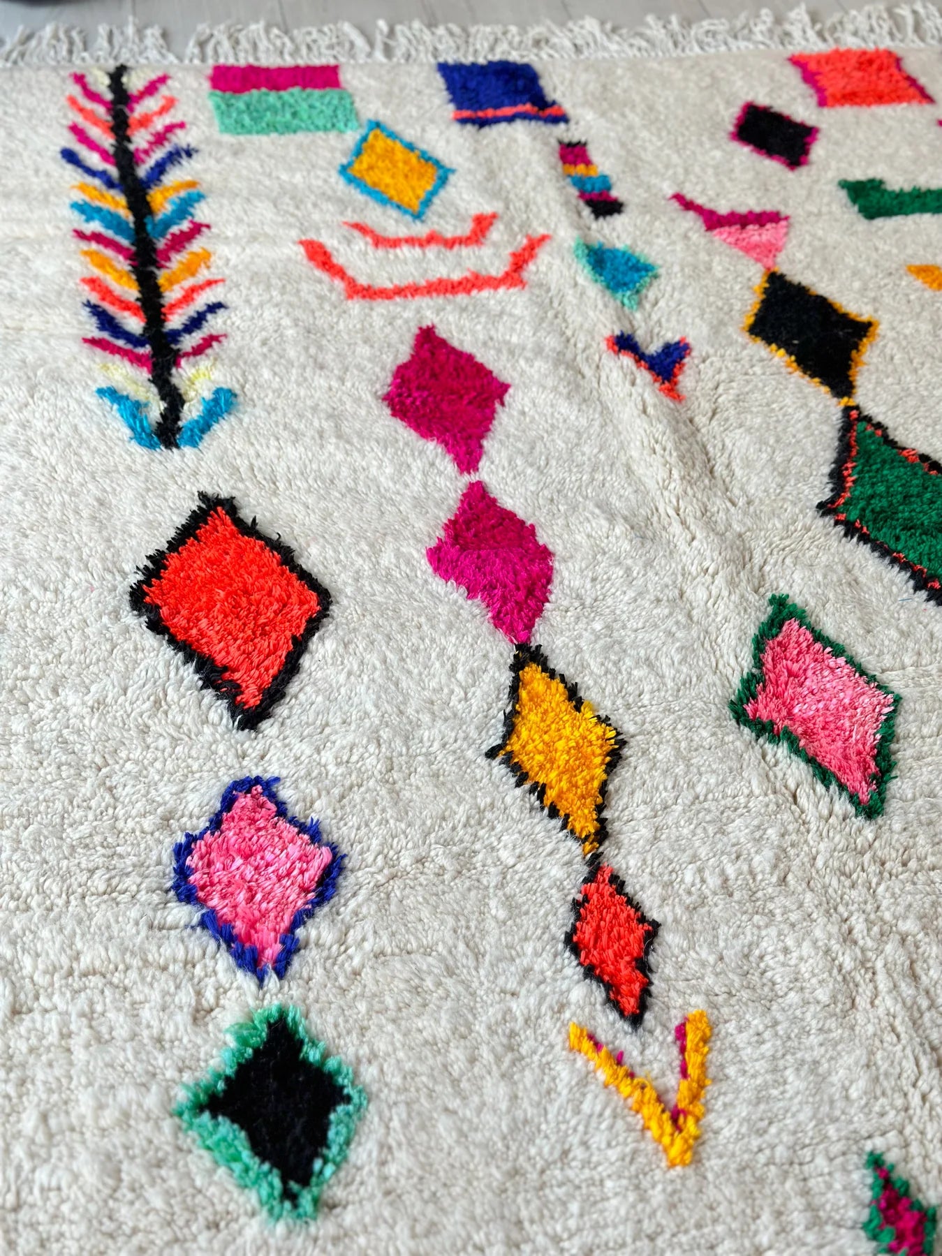 Tapis berbère coloré - n°593