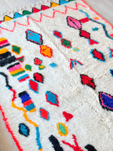 Colorful Berber rug 146 x 260 cm - n°855