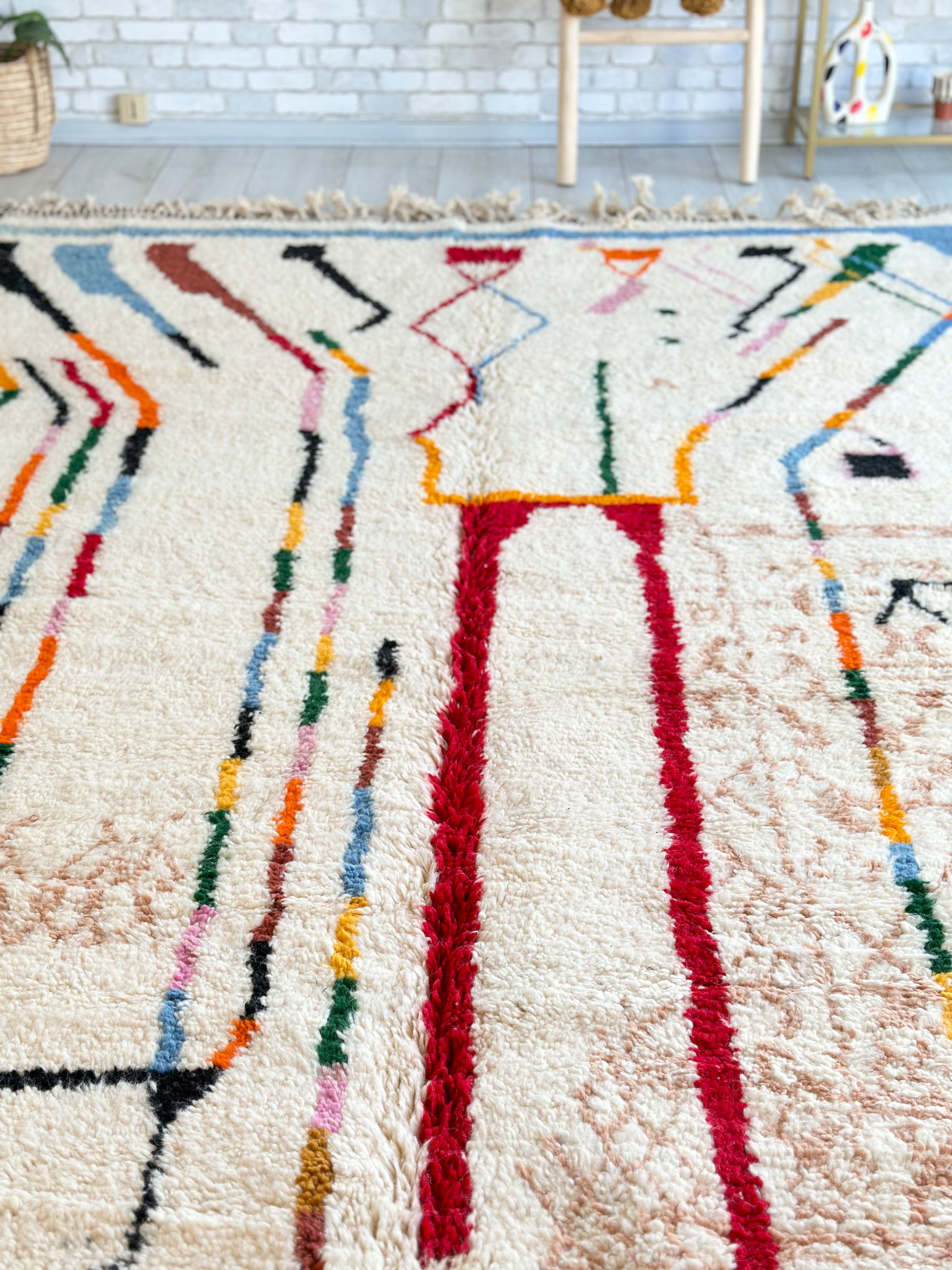 Colorful Beni Ouarain rug - 201 x 325 cm - n°680