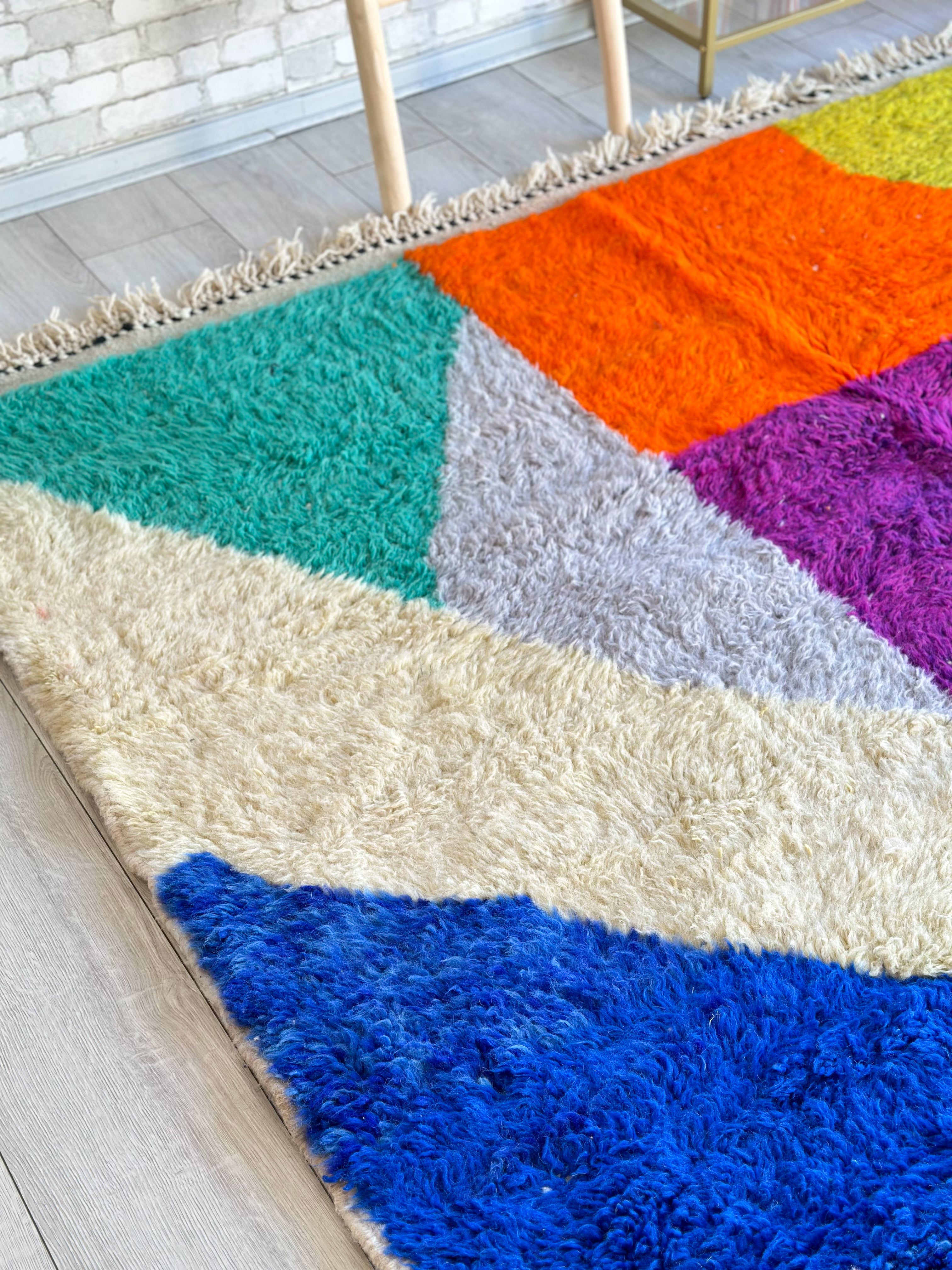 Colorful Beni Ouarain rug - 225 x 338 cm - n°791