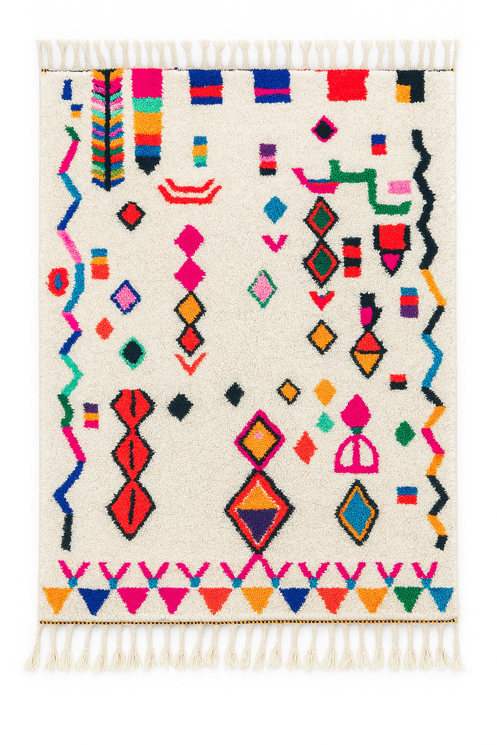 Farbenfroher Berberteppich 150 x 275 cm - Nr. 2076