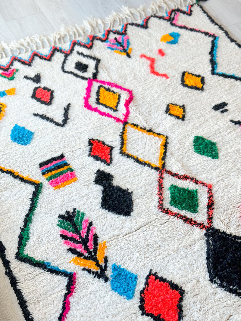 Colorful Berber rug 150 x 260 cm - n°870