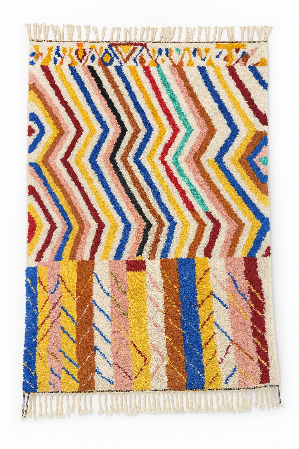 Farbenfroher Berberteppich 151 x 272 cm - Nr. 2173