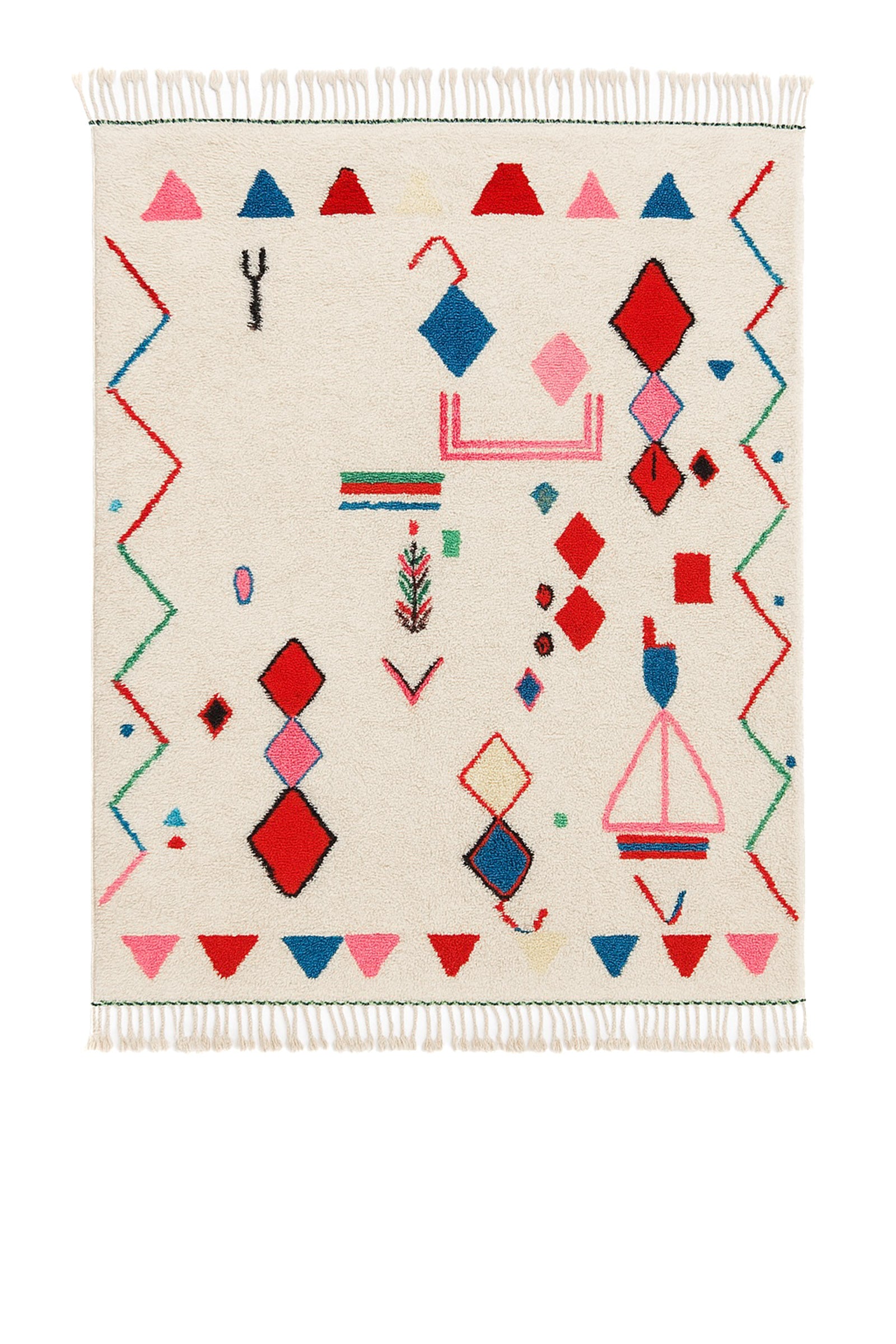 Colorful Berber rug 188 x 303 cm - n°2108