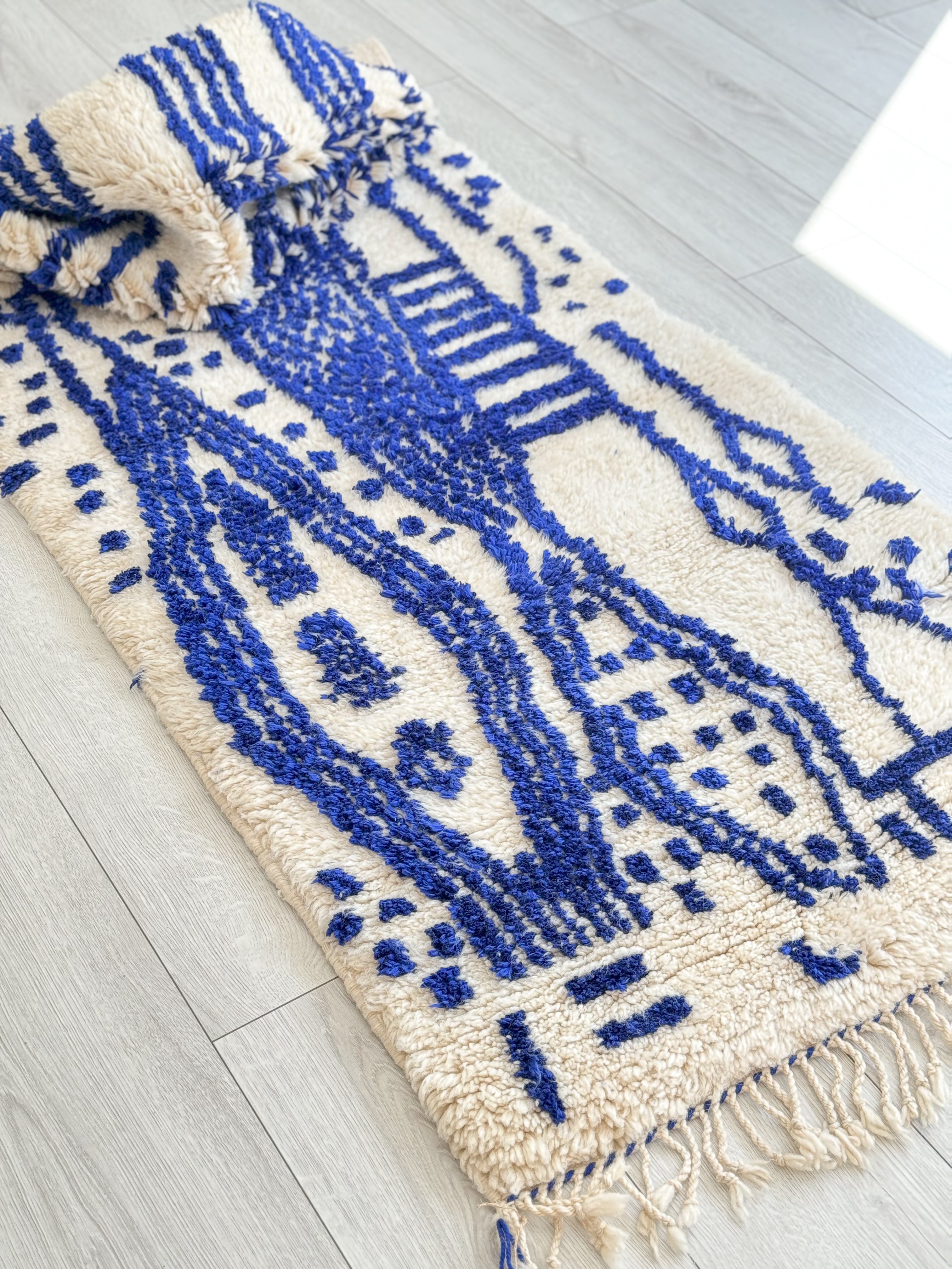 Tapis berbère de couloir coloré 81 x 272 cm - n°1200