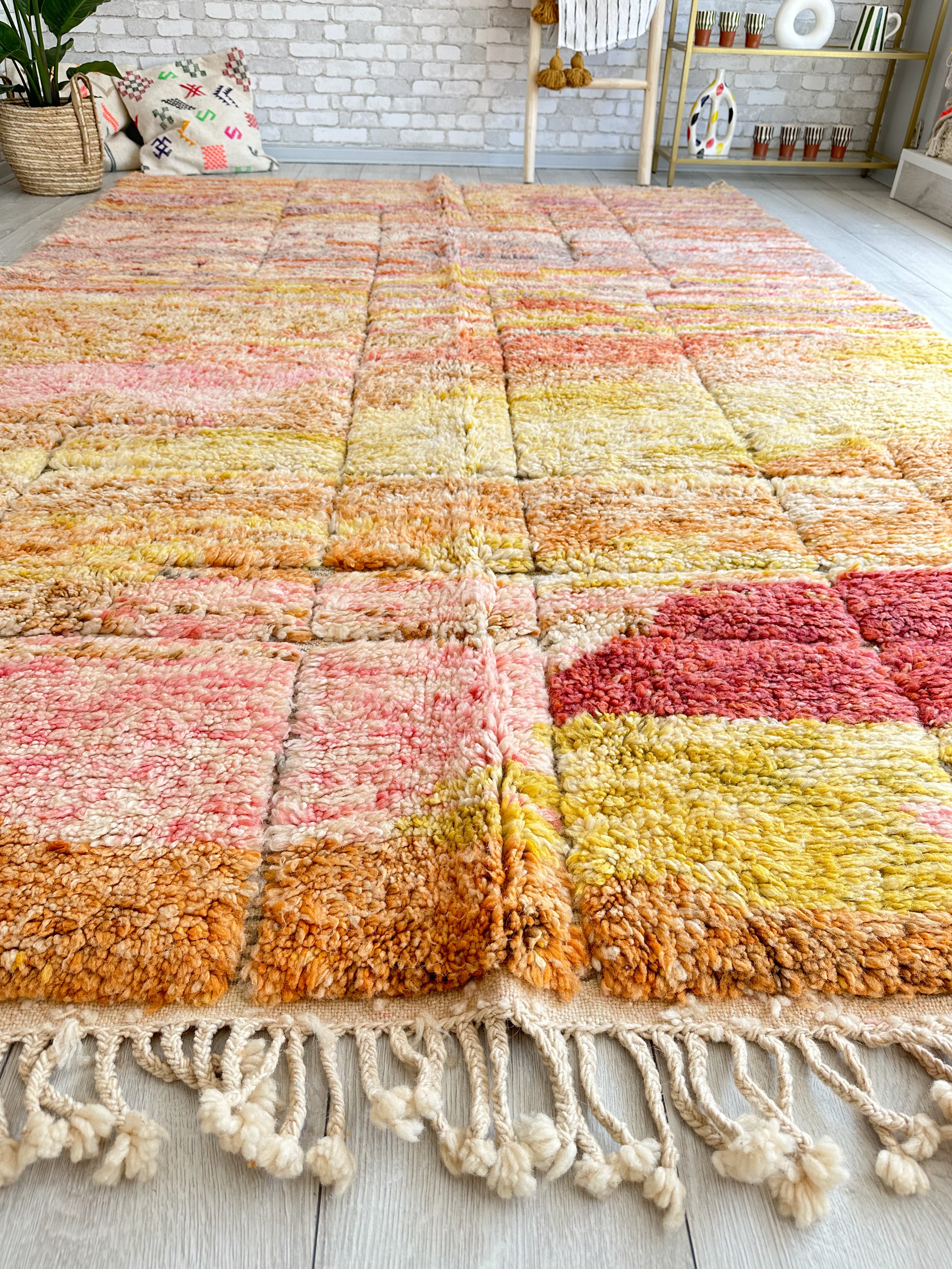 Colorful Beni Ouarain rug - 200 x 316 cm - n°528