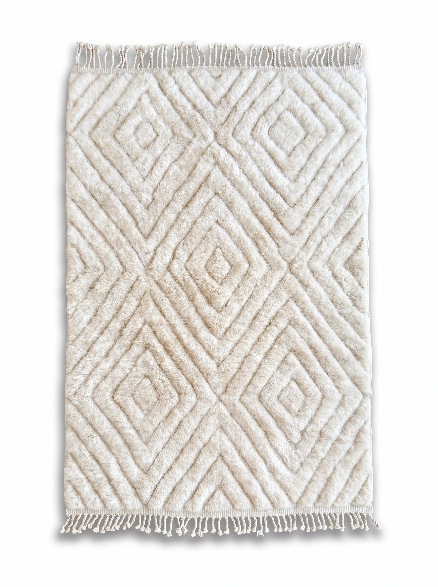 Tapis M'rirt 157 x 266 cm, tapis berbère fait main en laine | Tamazi