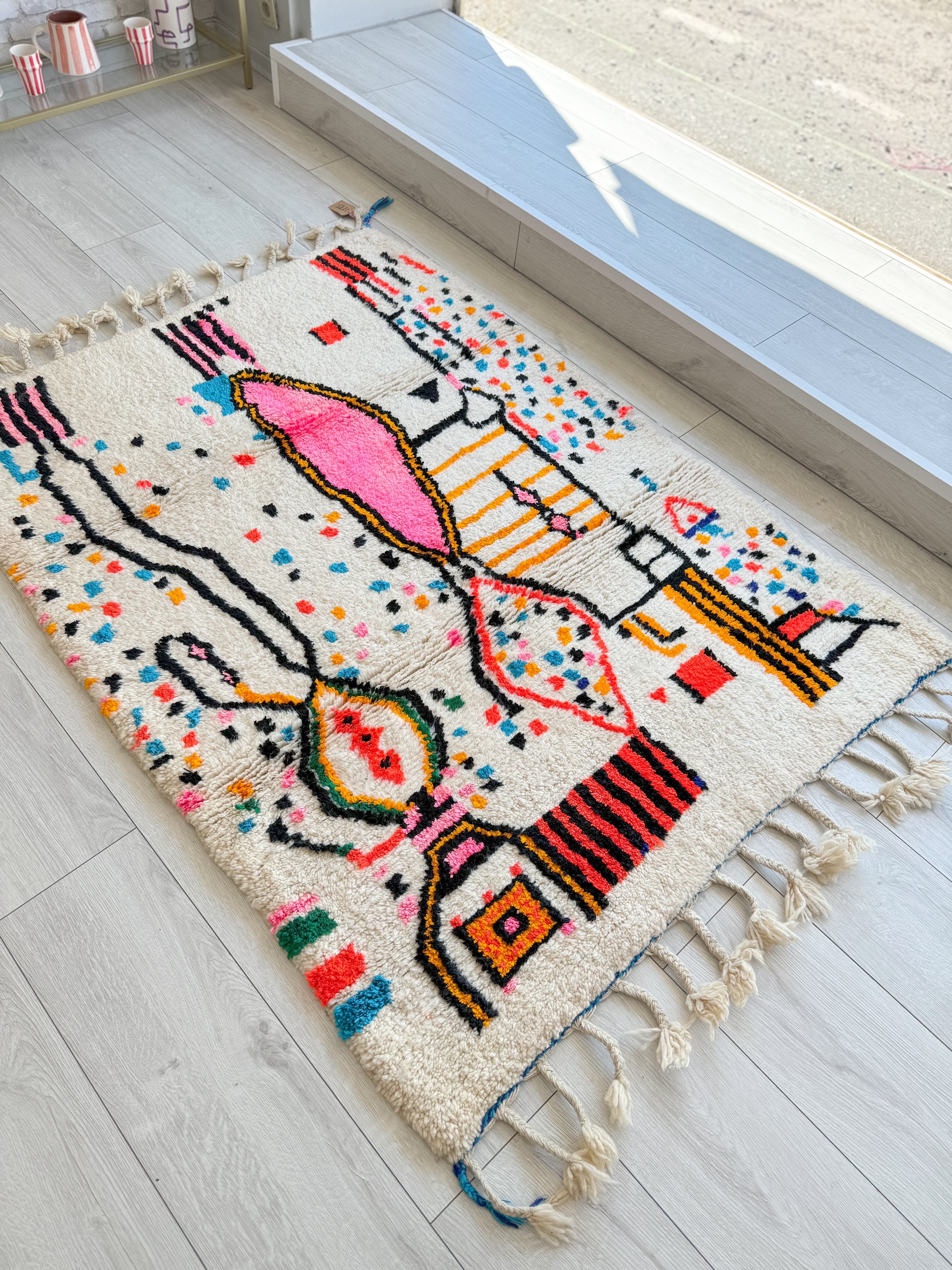 Colorful Moroccan Rug 120 x 173 cm / 3.9 x 5.7 ft - n°1275