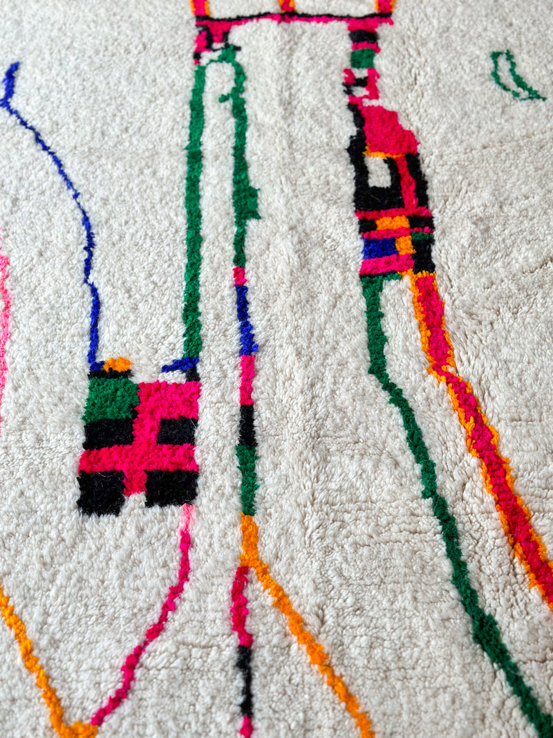 Colorful Berber rug 195 x 290 cm - n°688