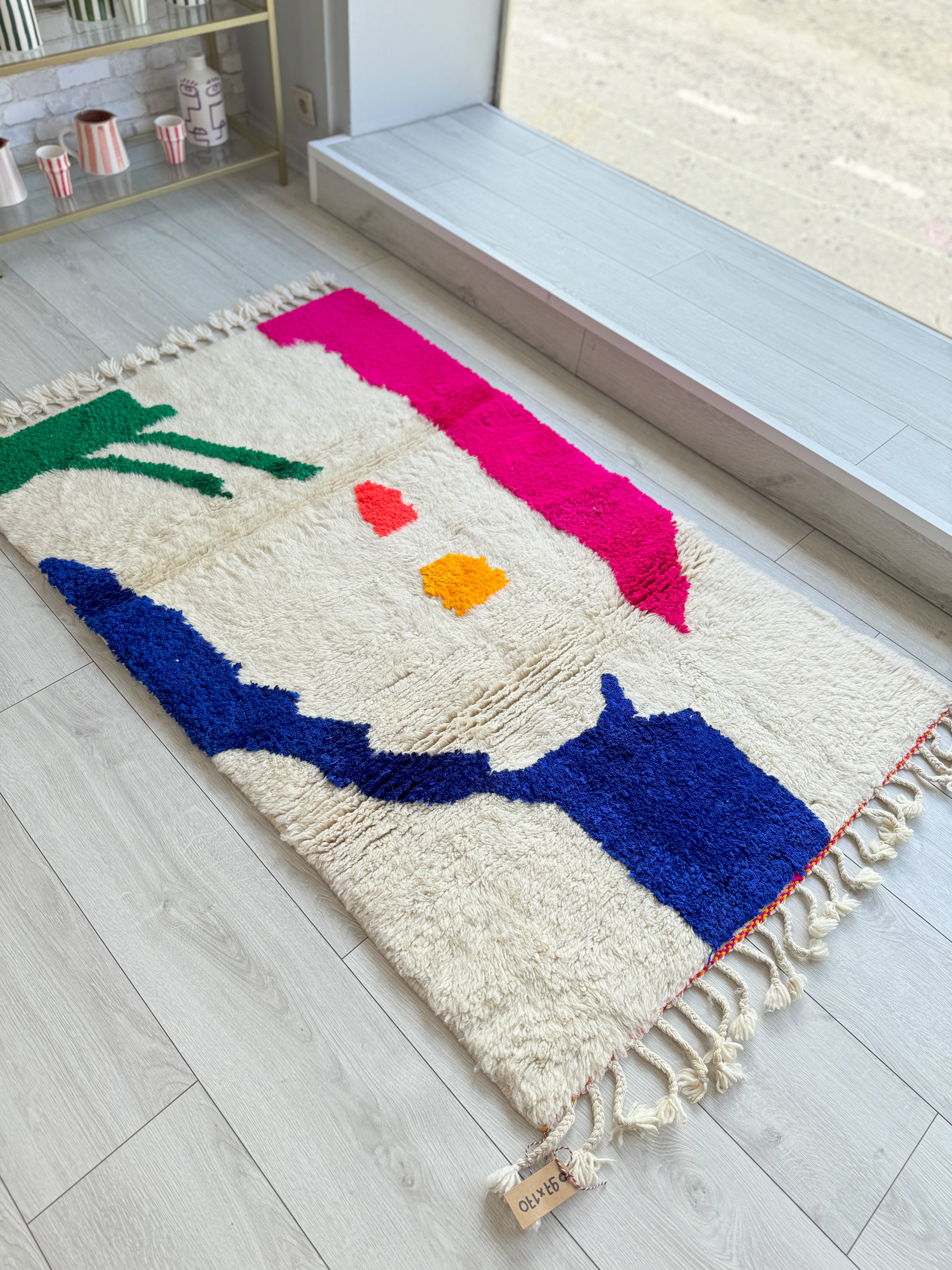 Colorful Moroccan Rug 97 x 170 cm / 3.2 x 5.6 ft - n°1040