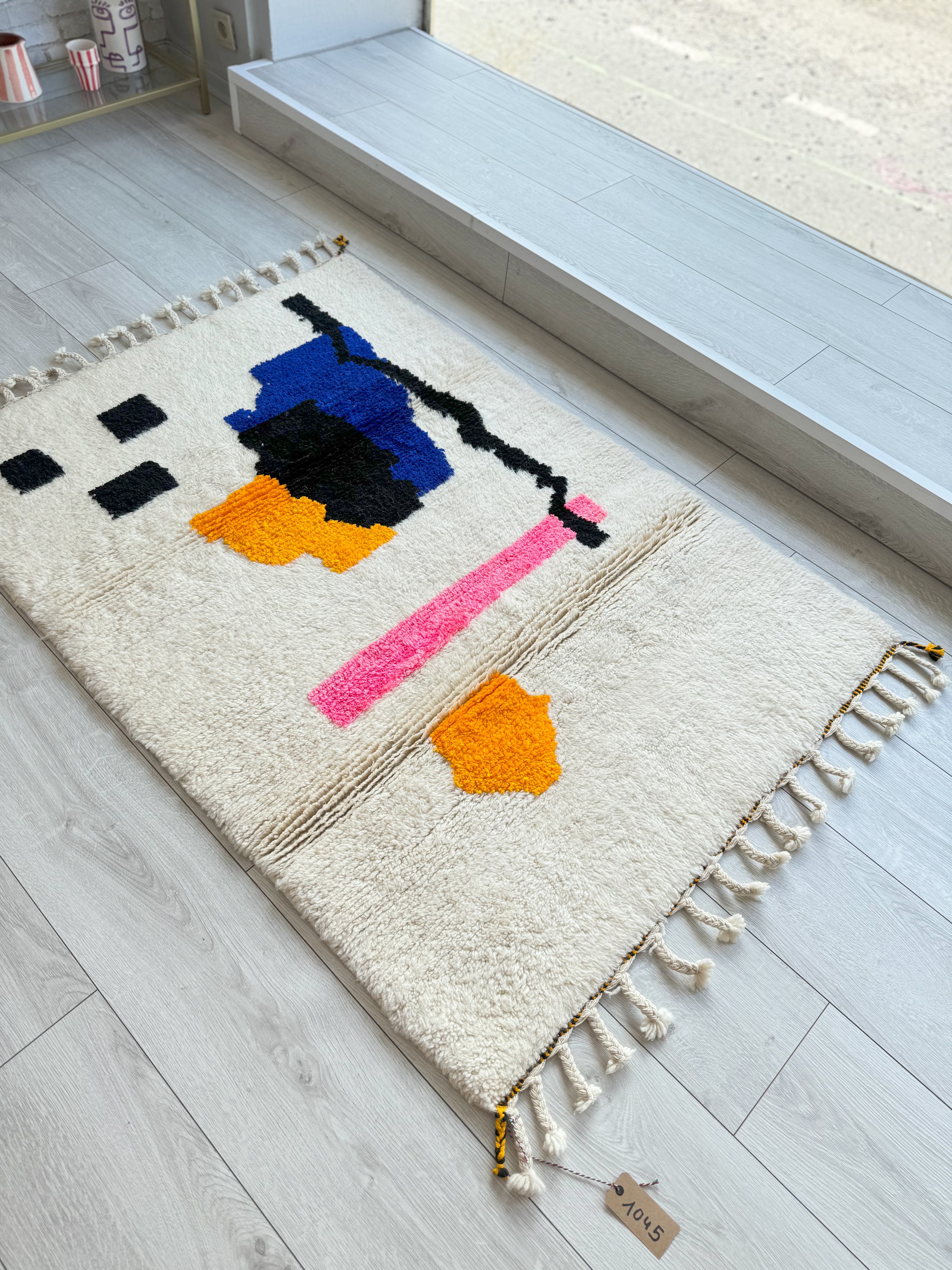 Tapis berbère coloré 103 x 163 cm - n°1045