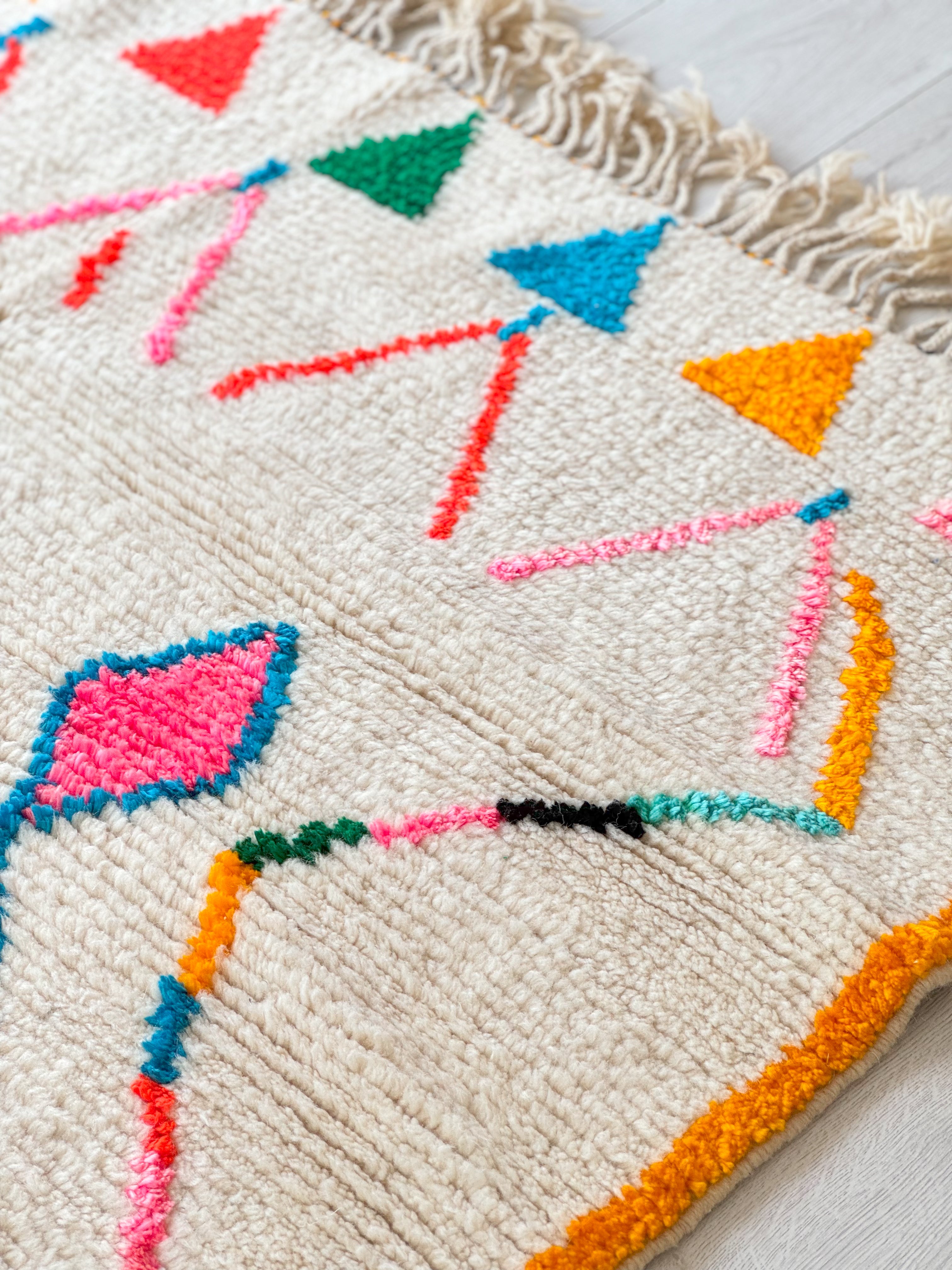 Colorful Berber carpet - n°1416