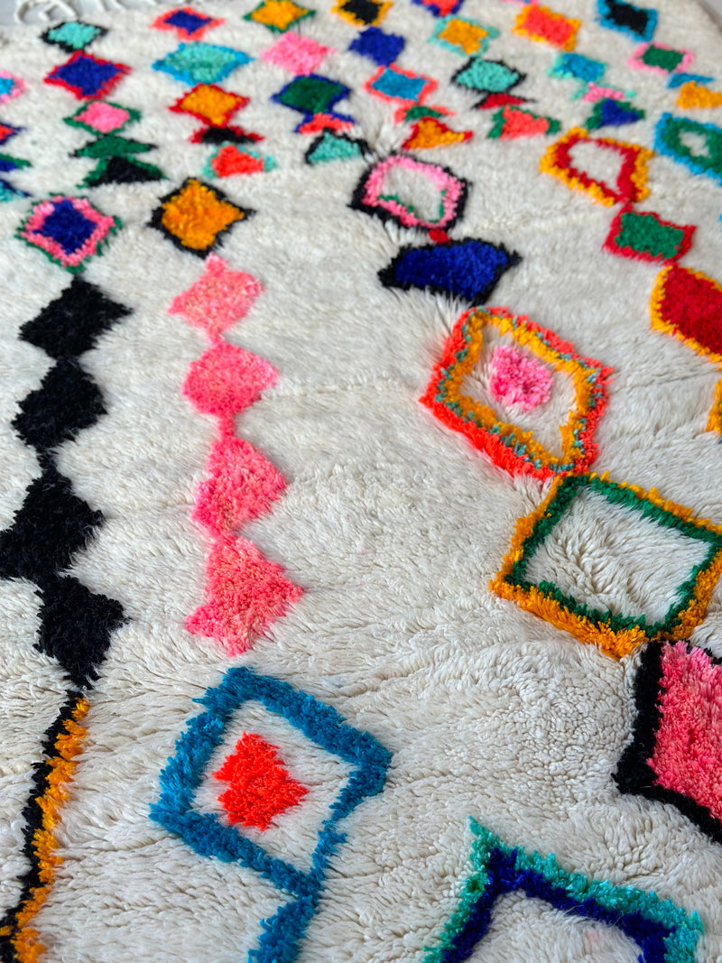 Colorful Berber rug 142 x 260 cm - n°598