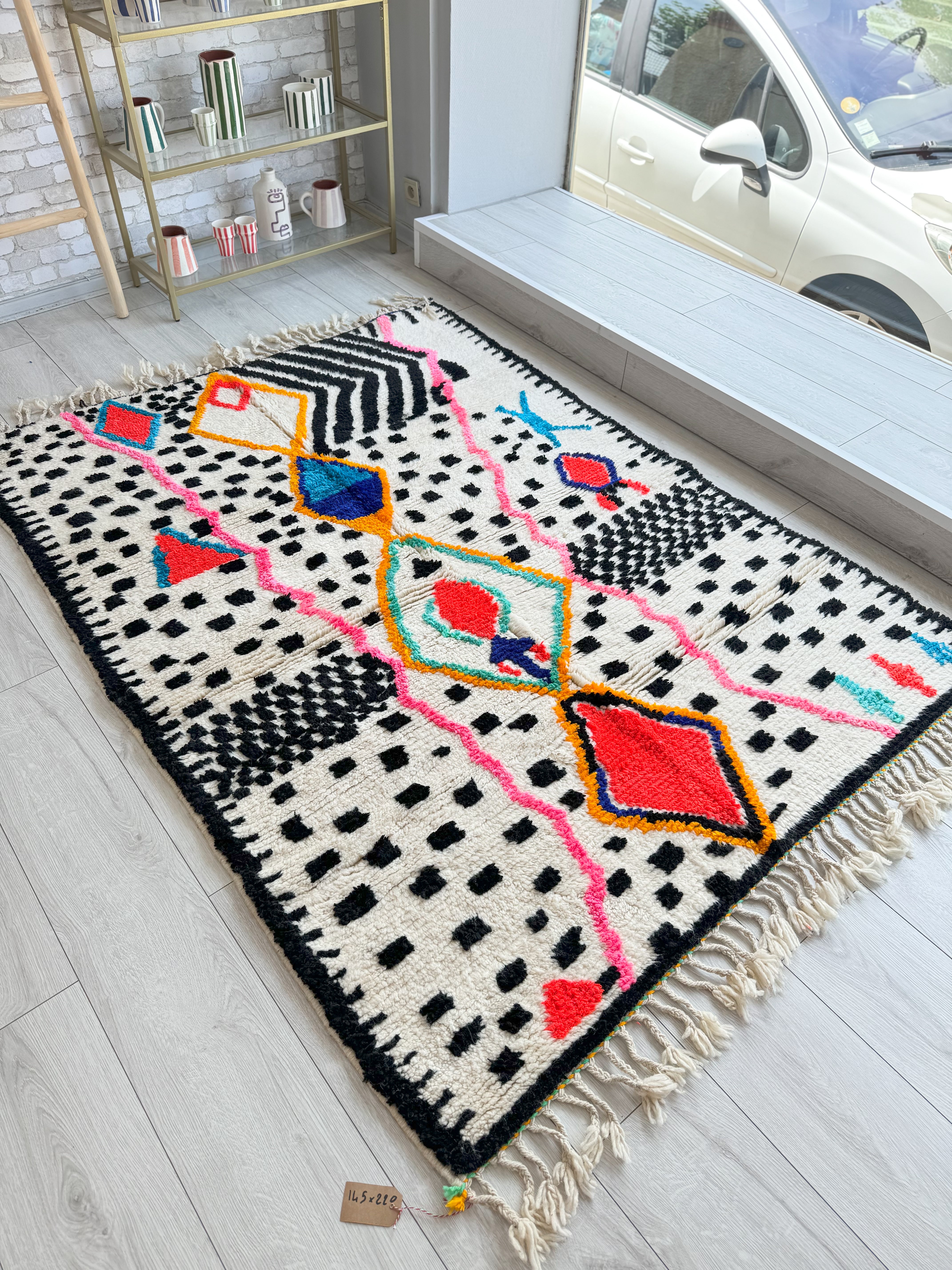 Tapis berbère coloré 145 x 220 cm - n°1280