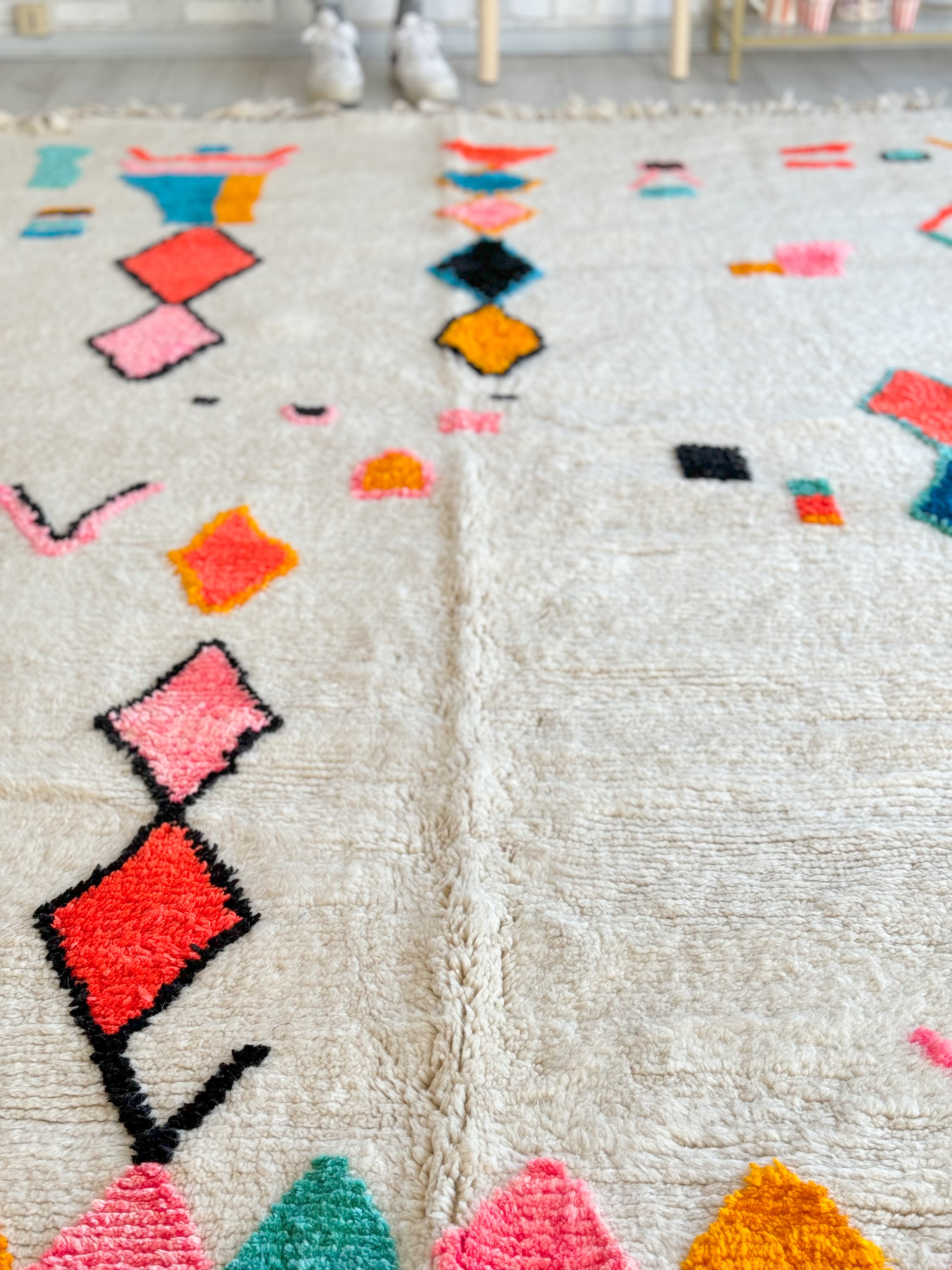 Colorful Berber carpet - n°897