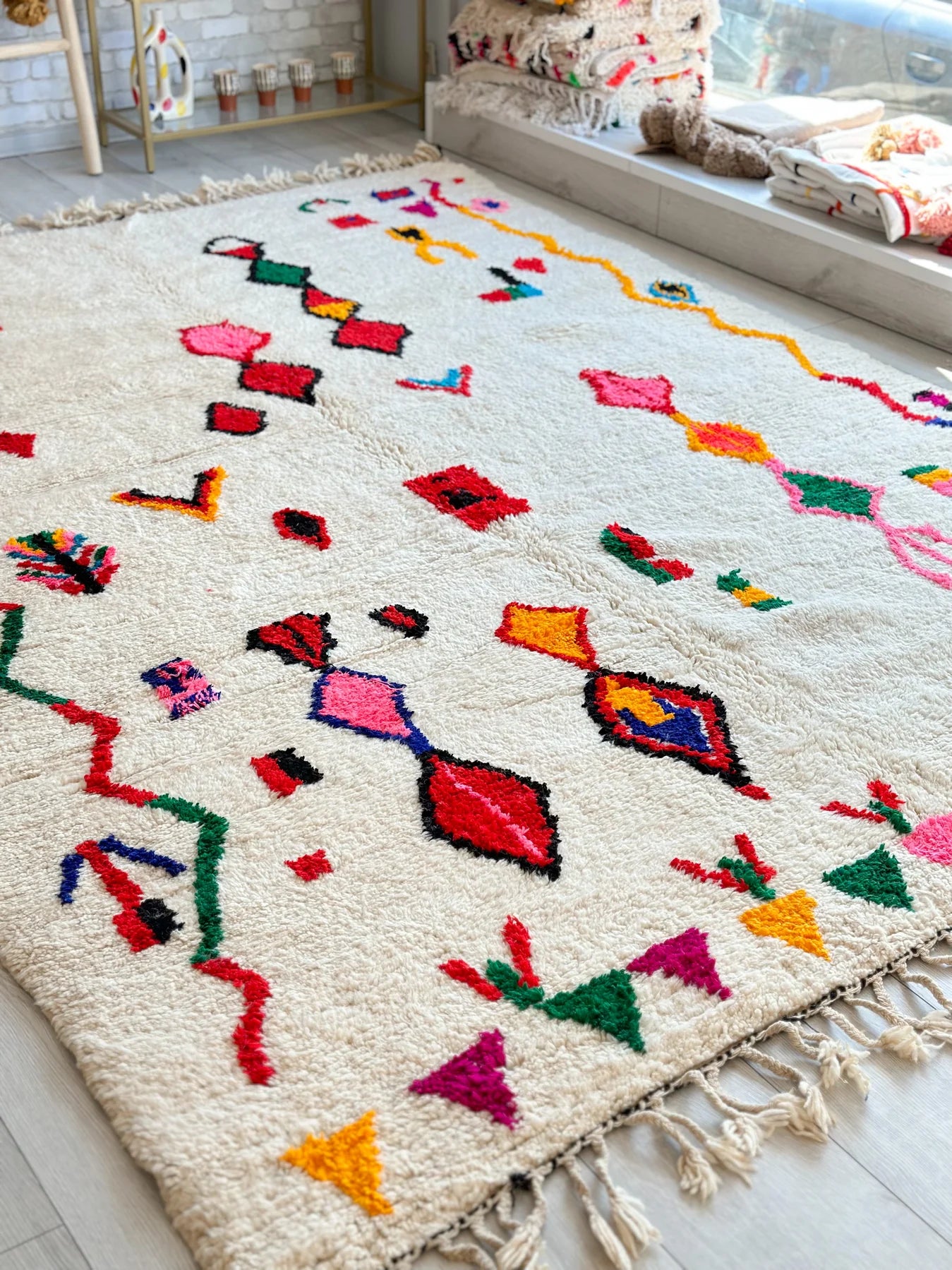 Colorful Berber carpet - n°616