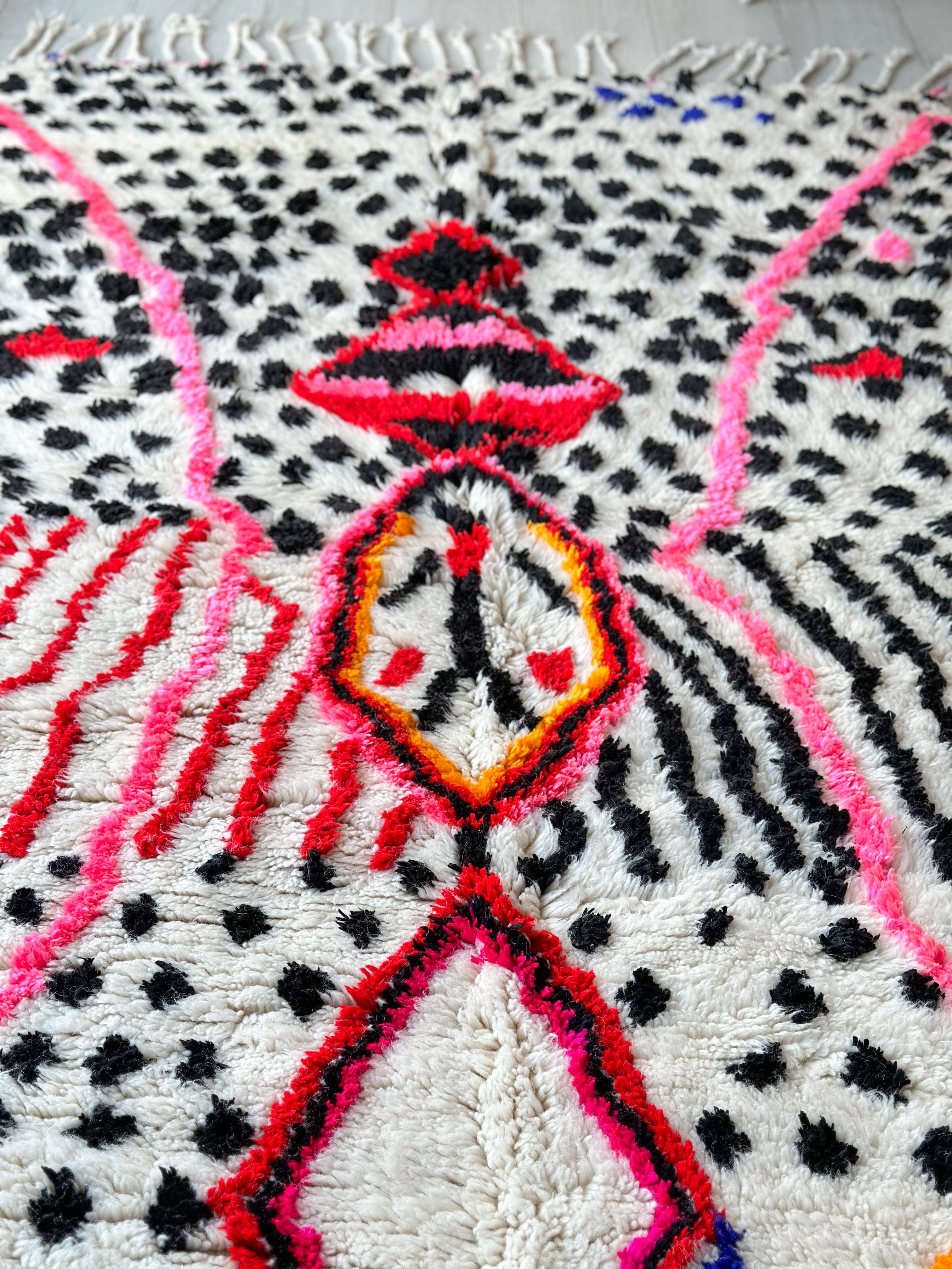 Colorful Berber rug 140 x 280 cm - n°686