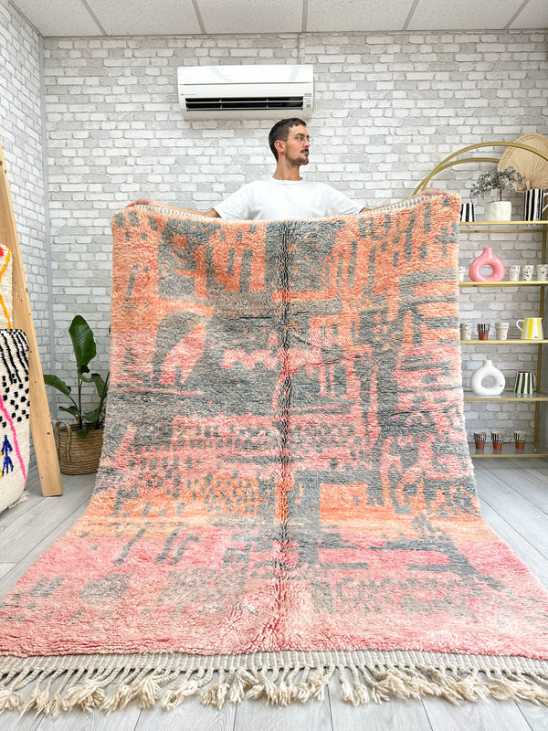 Tapis Beni Ouarain coloré - 174 x 275 cm - n°566