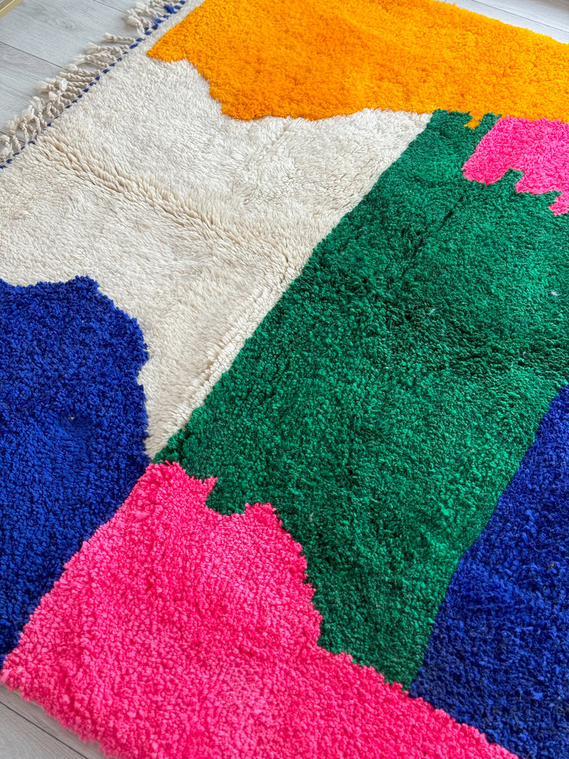 Colorful Berber rug 161 x 280 cm - n°1093