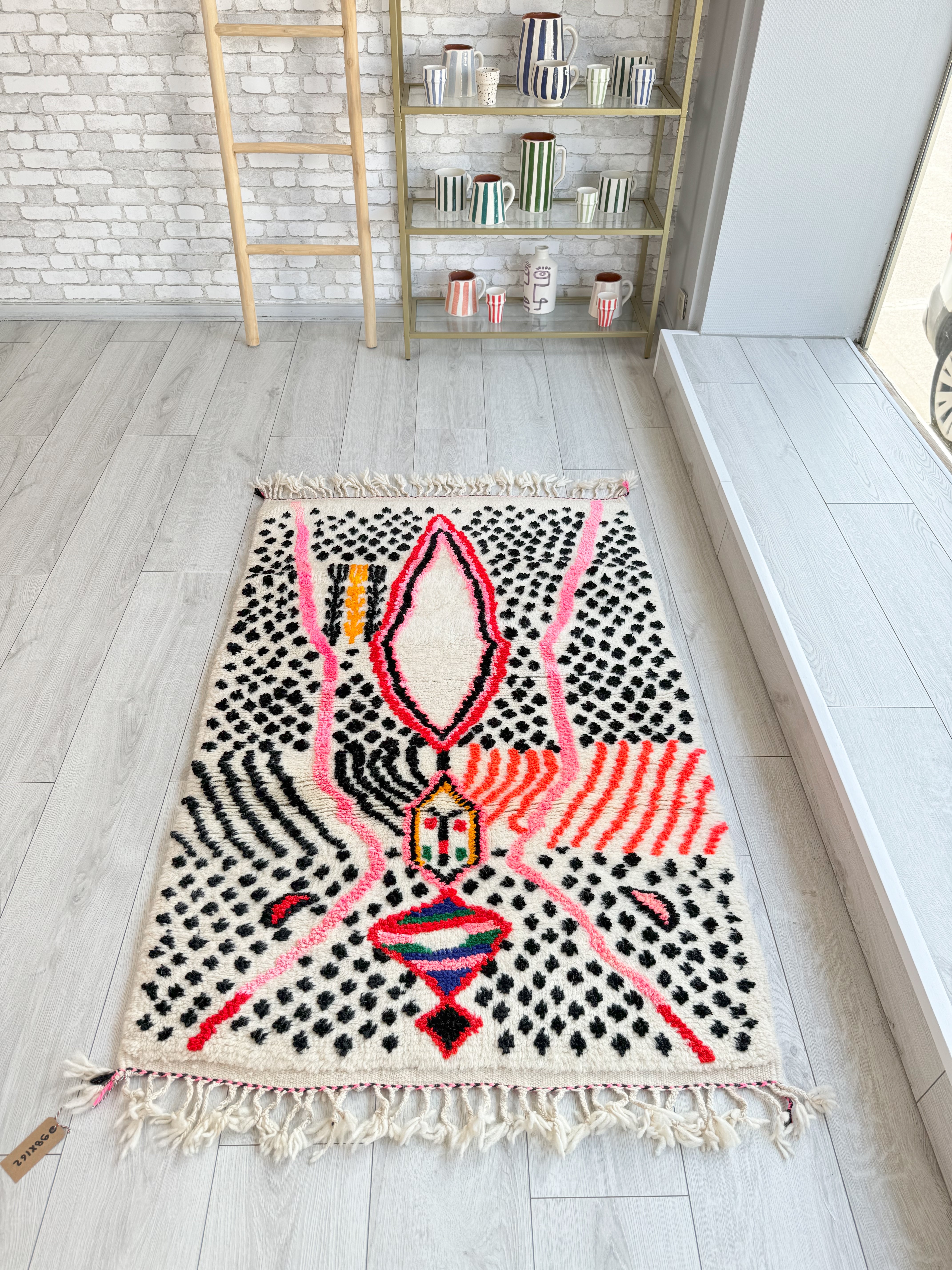 Tapis berbère coloré 98 x 162 cm - n°1080