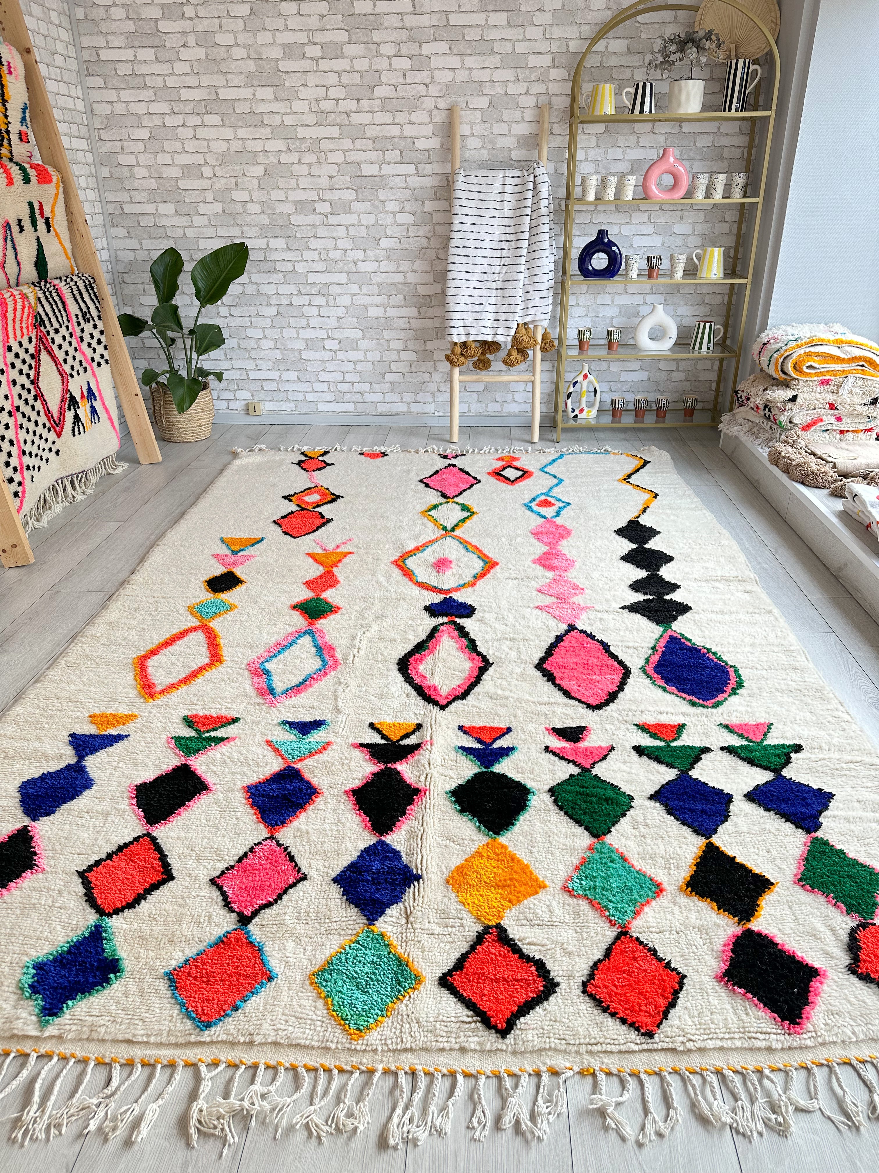 Colorful Berber rug 199 x 320 cm - n°603