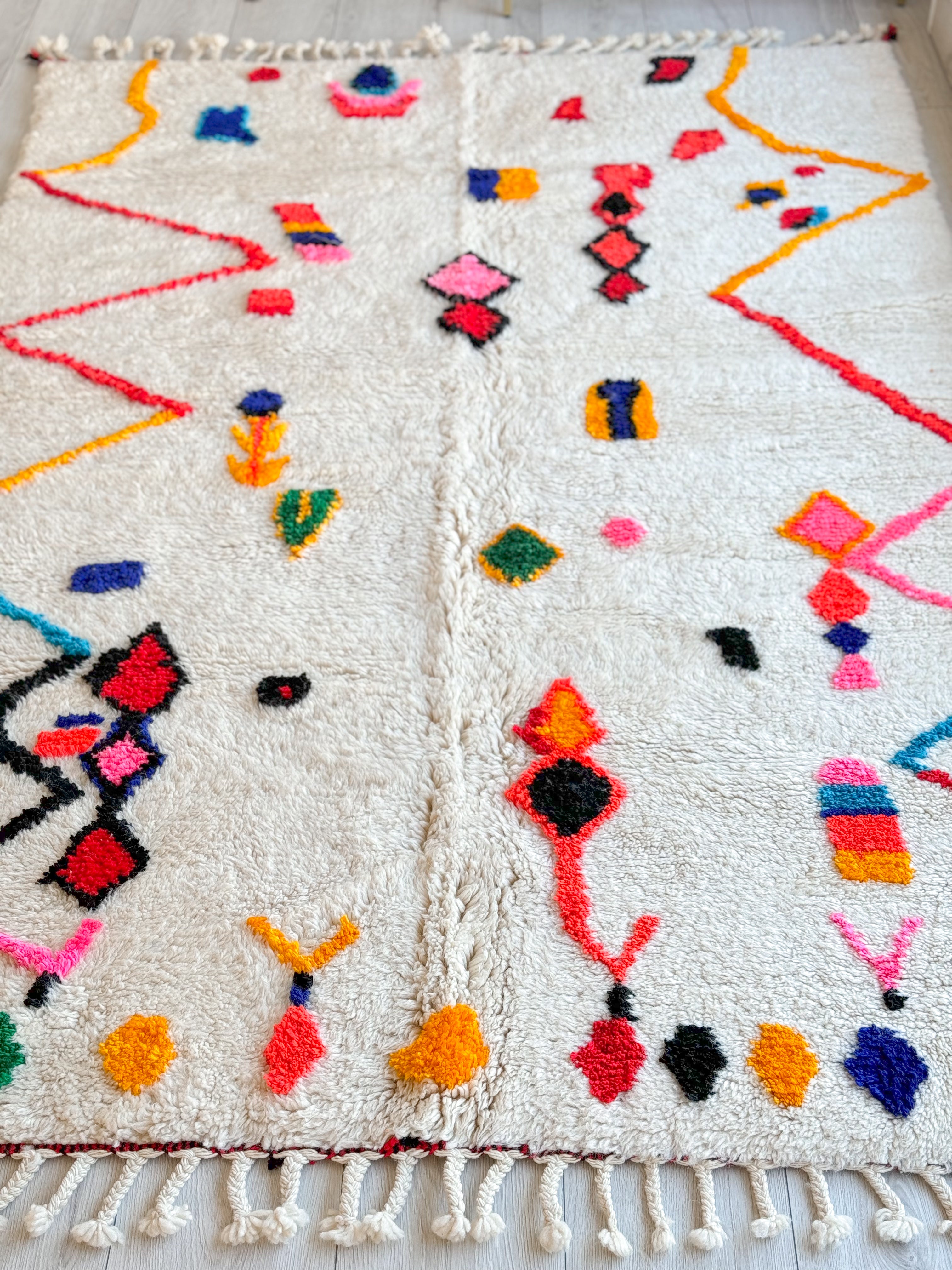 Colorful Berber rug 160 x 260 cm - n°864