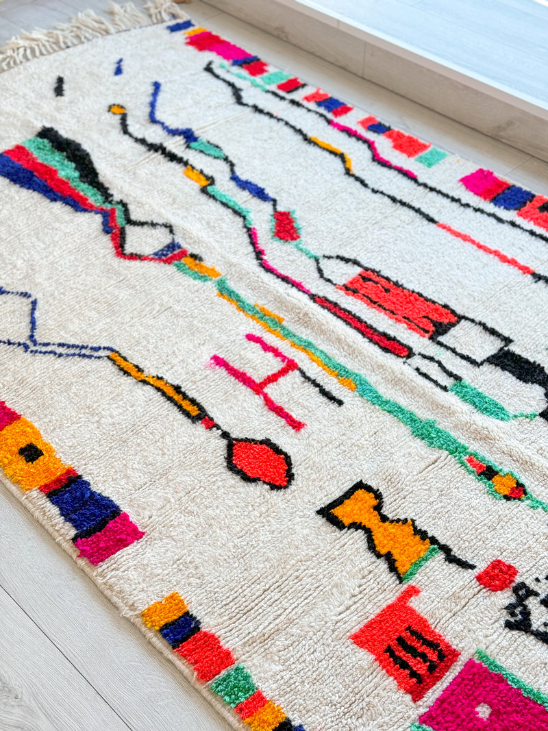 Colorful Berber rug 157 x 270 cm - n°840