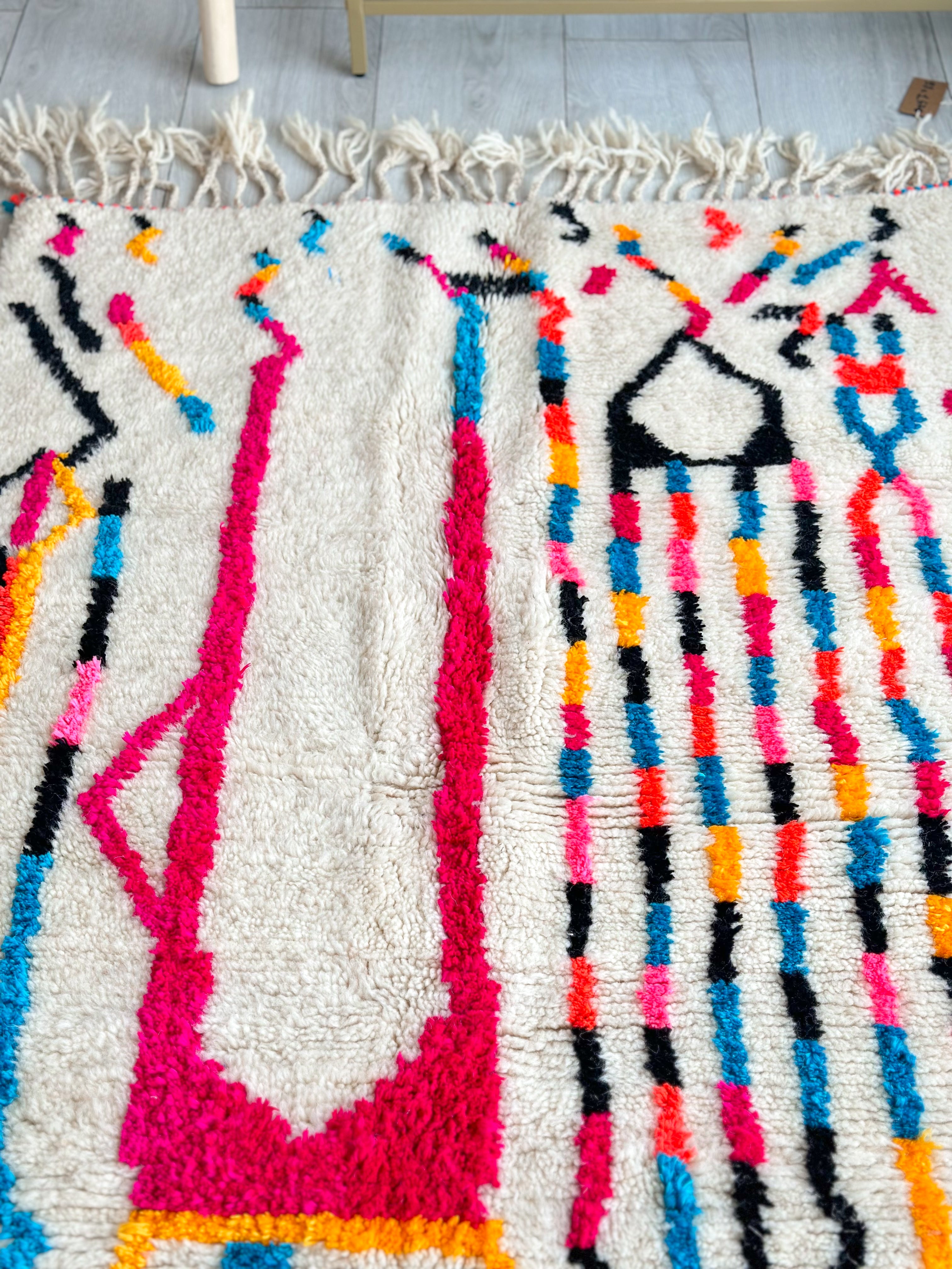 Colorful Berber rug 98 x 167 cm - n°722