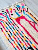 Colorful Berber rug 98 x 167 cm - n°722