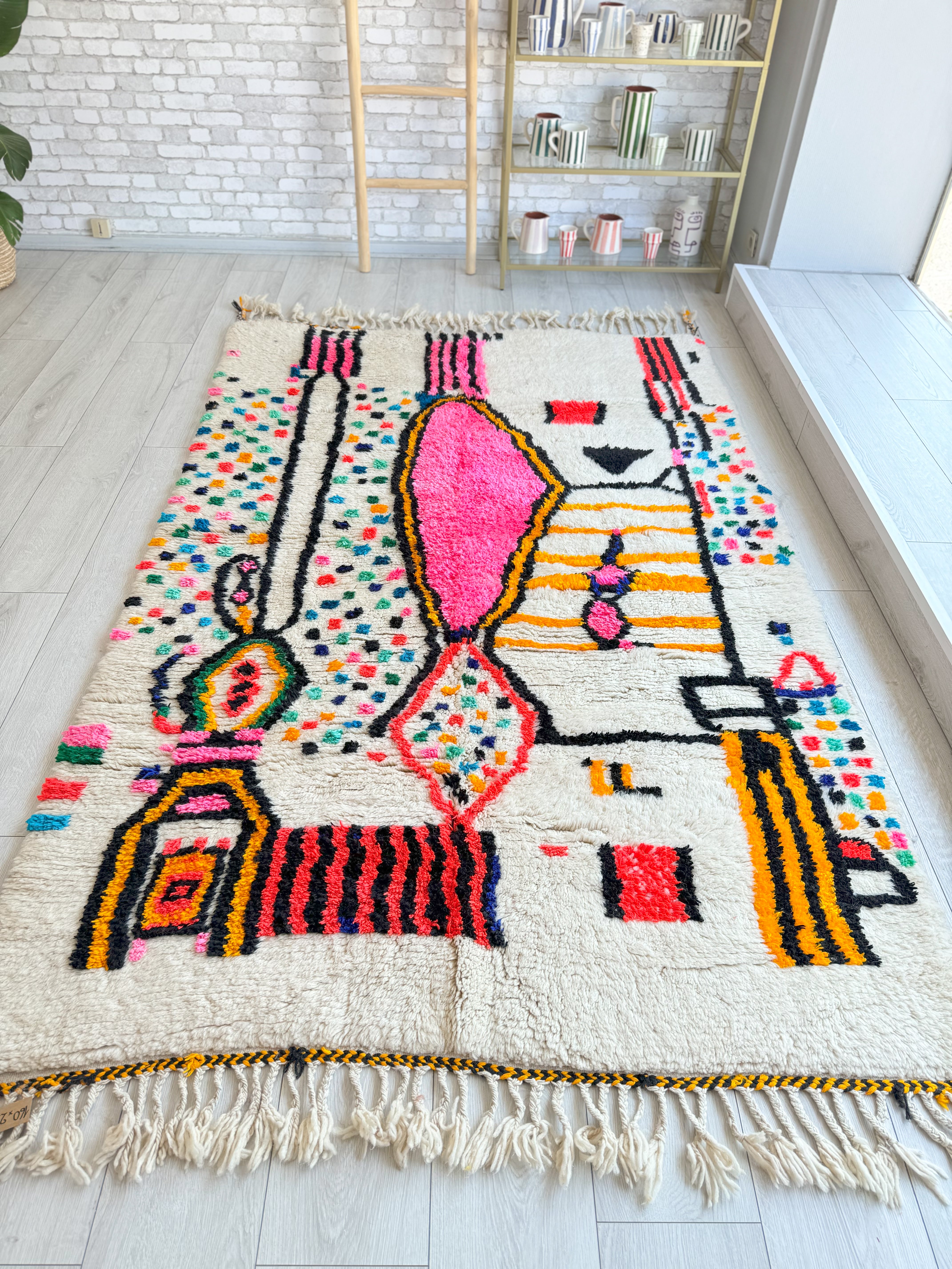 Tapis berbère coloré 160 x 256 cm - n°1322