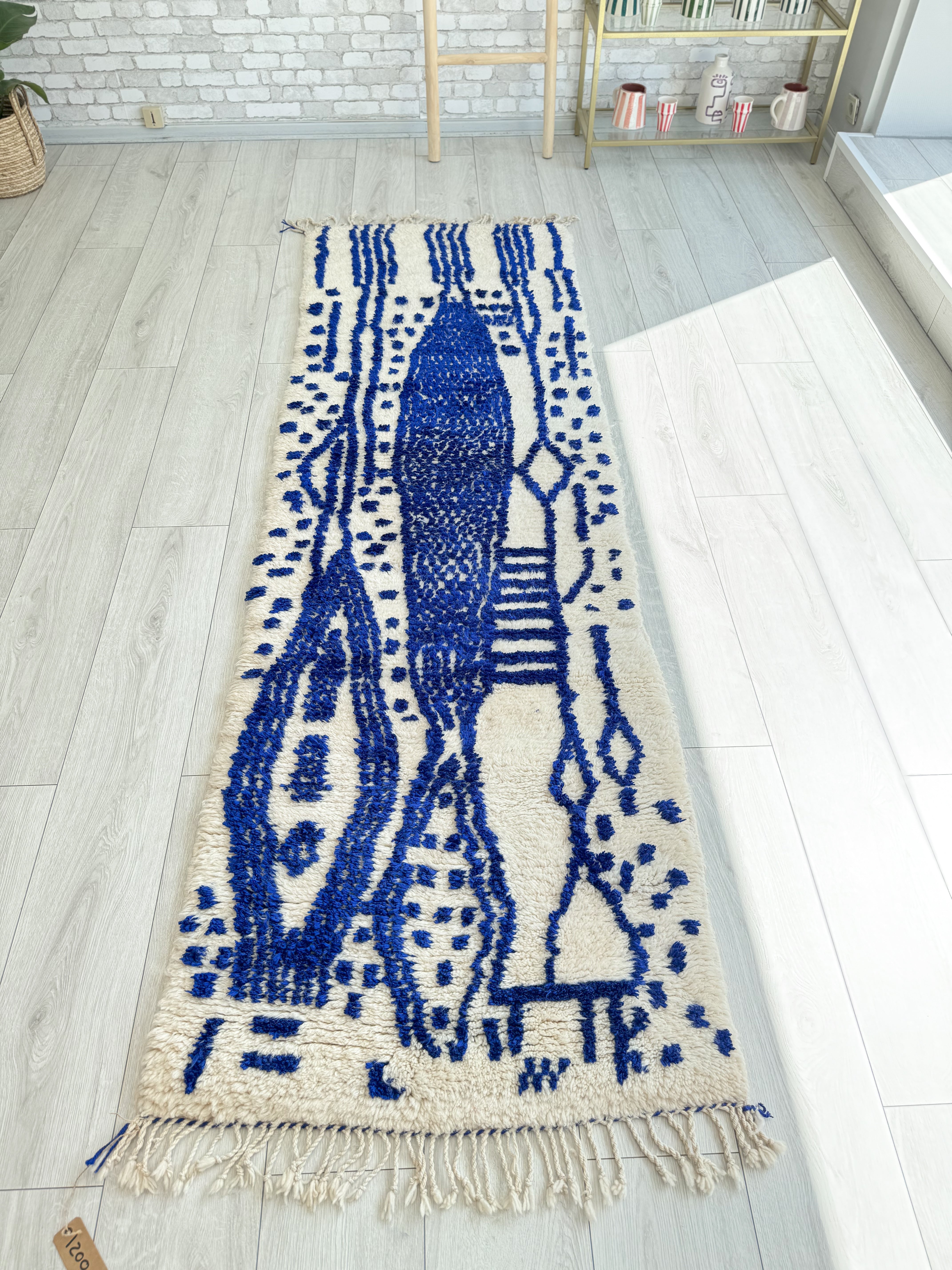 Bunter Berber-Flurteppich 81 x 272 cm – Nr. 1200