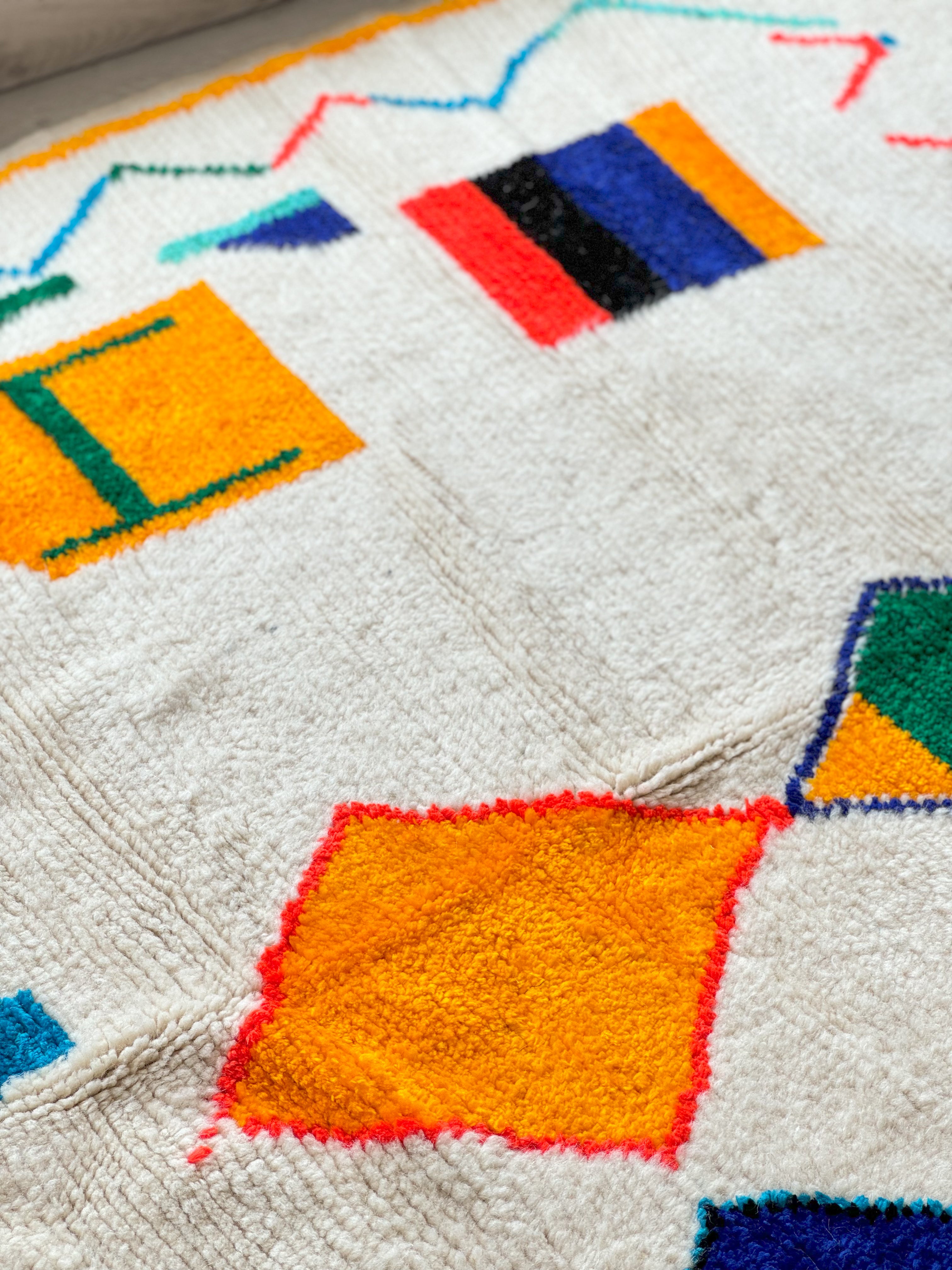 Colorful Berber carpet - n°1490