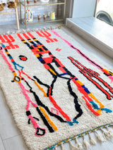 Colorful Berber rug 145 x 260 cm - n°736