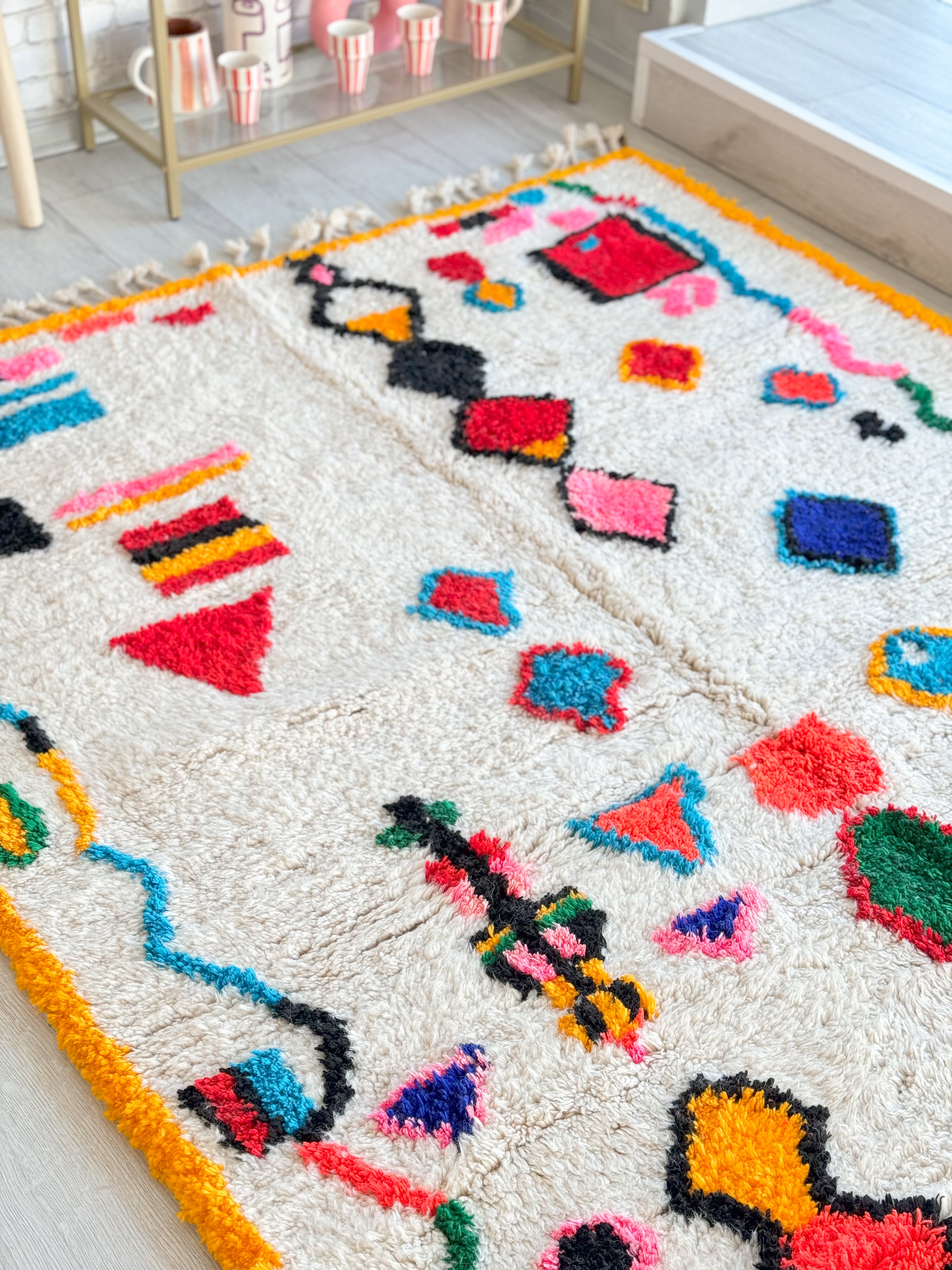 Colorful Berber rug 157 x 270 cm - n°907