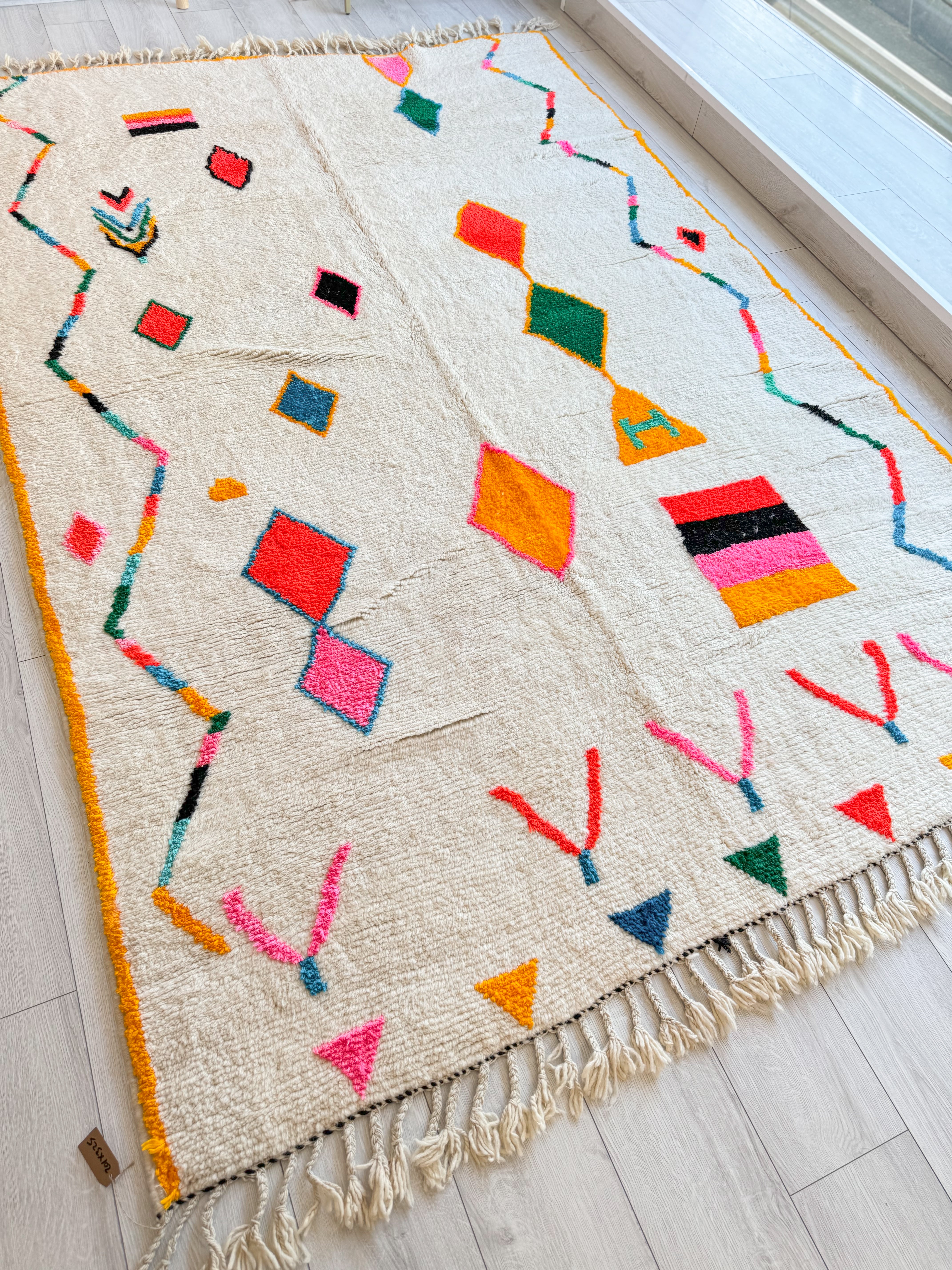 Colorful Moroccan Rug 201 x 325 cm / 6.6 x 10.7 ft - n°1484